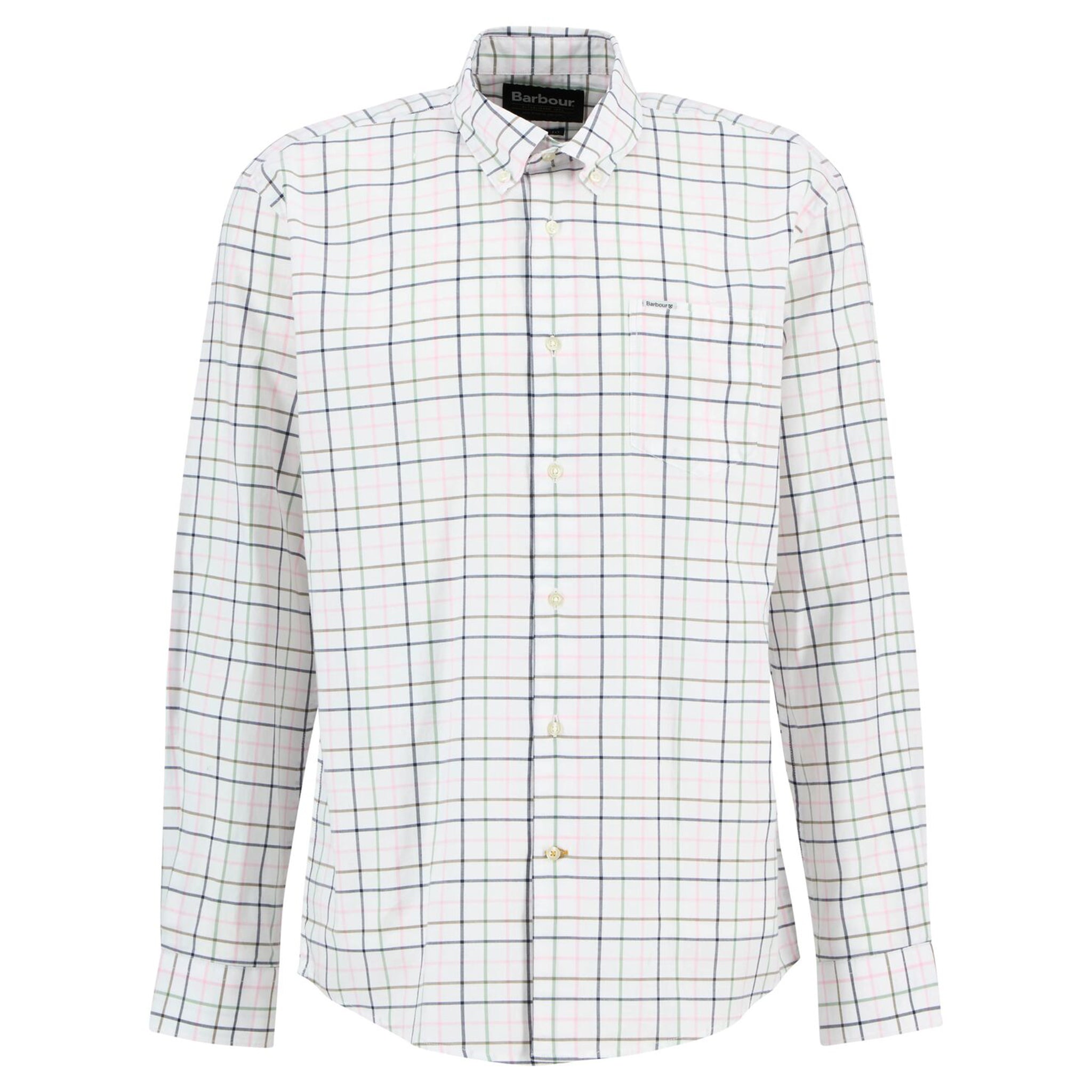 Barbour Caswell Men's Tattersall Regular Fit Shirt Pink