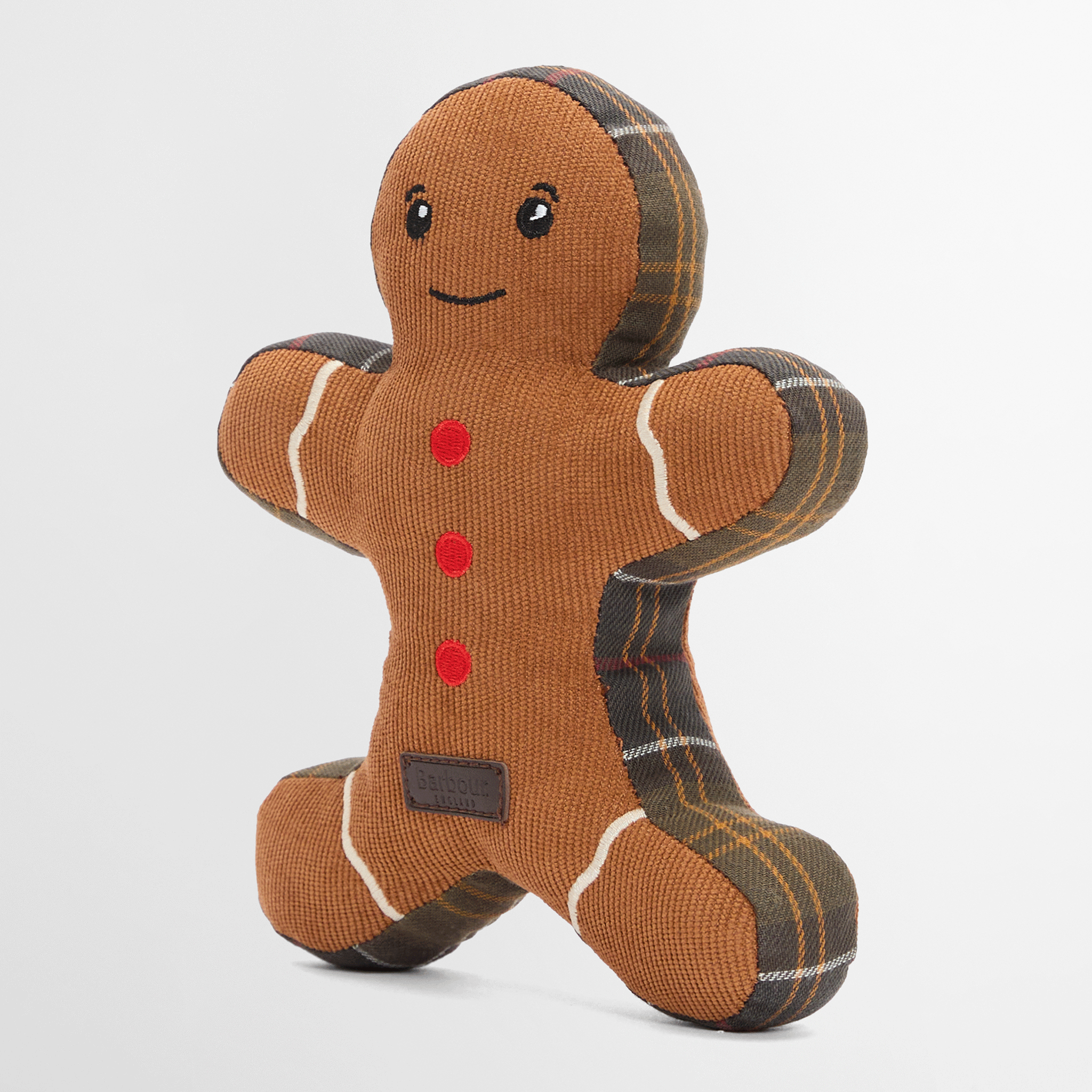 Barbour Christmas Gingerbread Dog Toy Brown