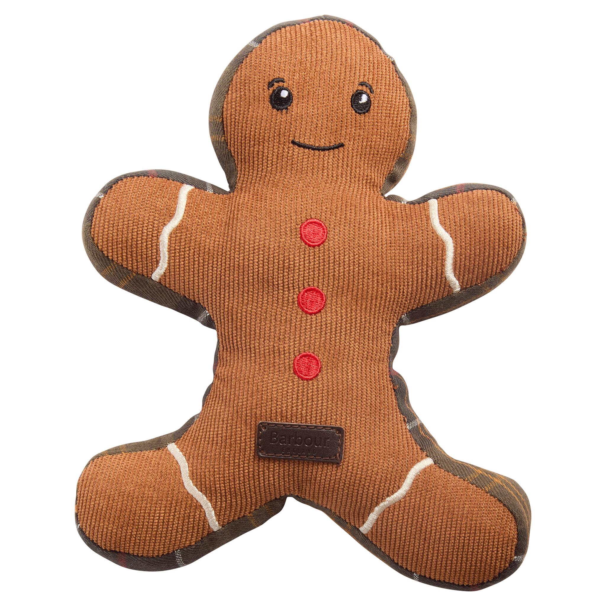 Barbour Christmas Gingerbread Dog Toy Brown
