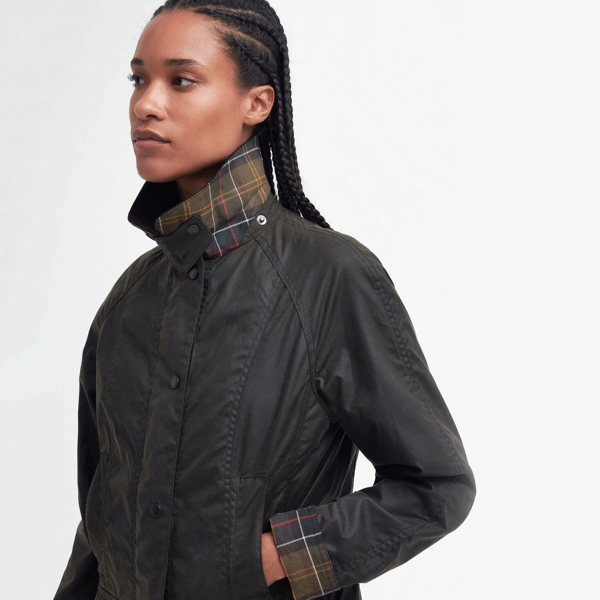 Barbour Classic Beadnell Women's Waxed Jacket Olive