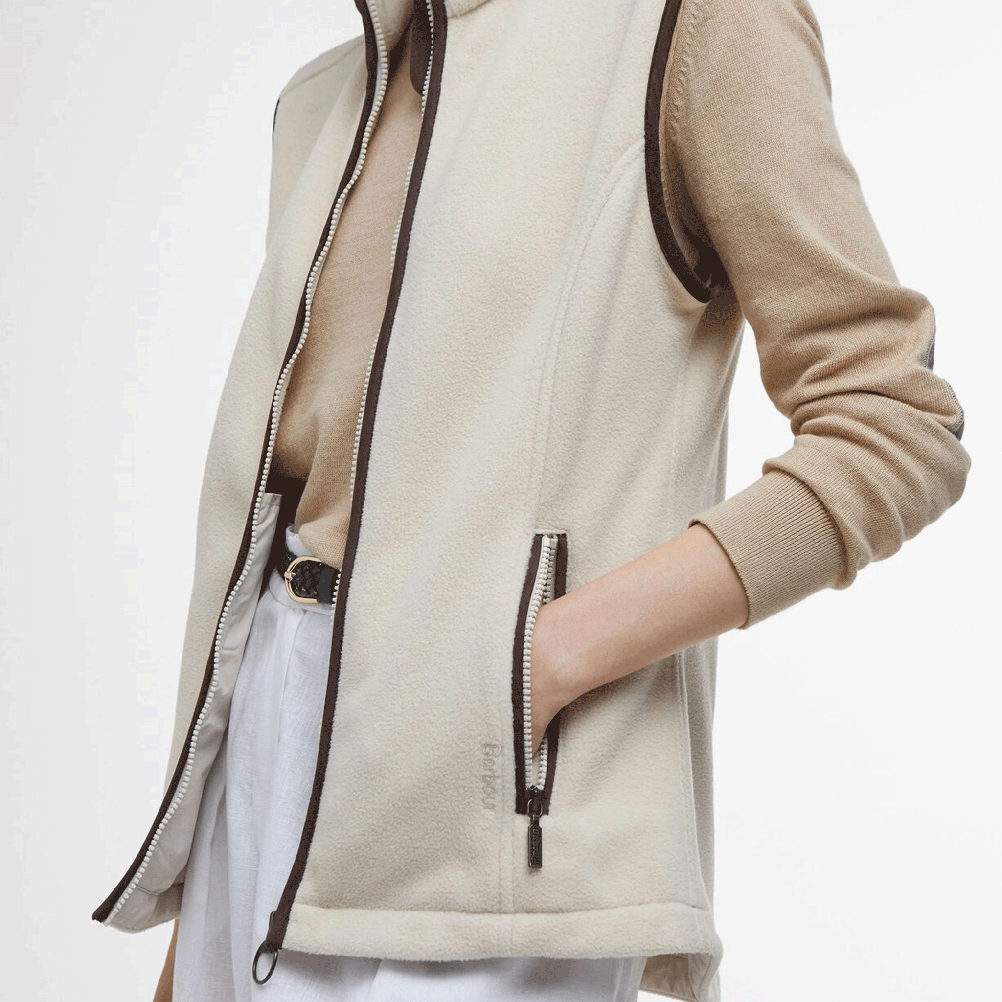 Barbour Country Colton Women's Fleece Gilet Pearl