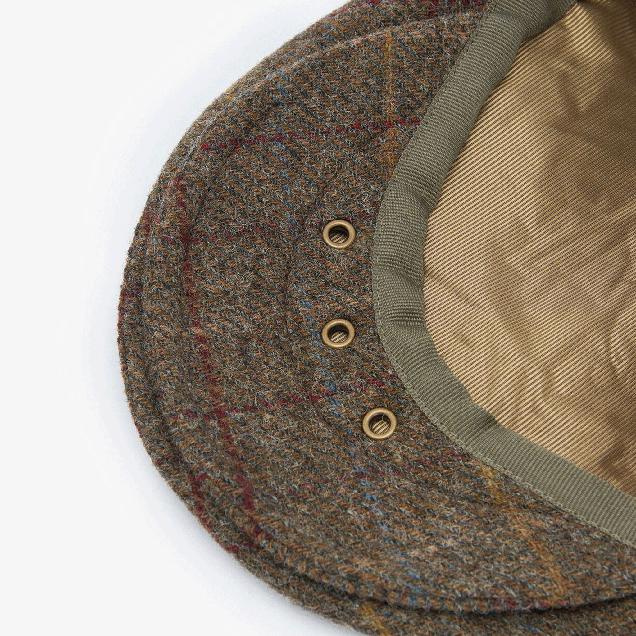 Barbour Crieff Check Cap Olive-Blue-Red