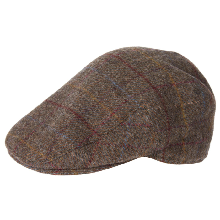 Barbour Crieff Check Cap Olive-Blue-Red