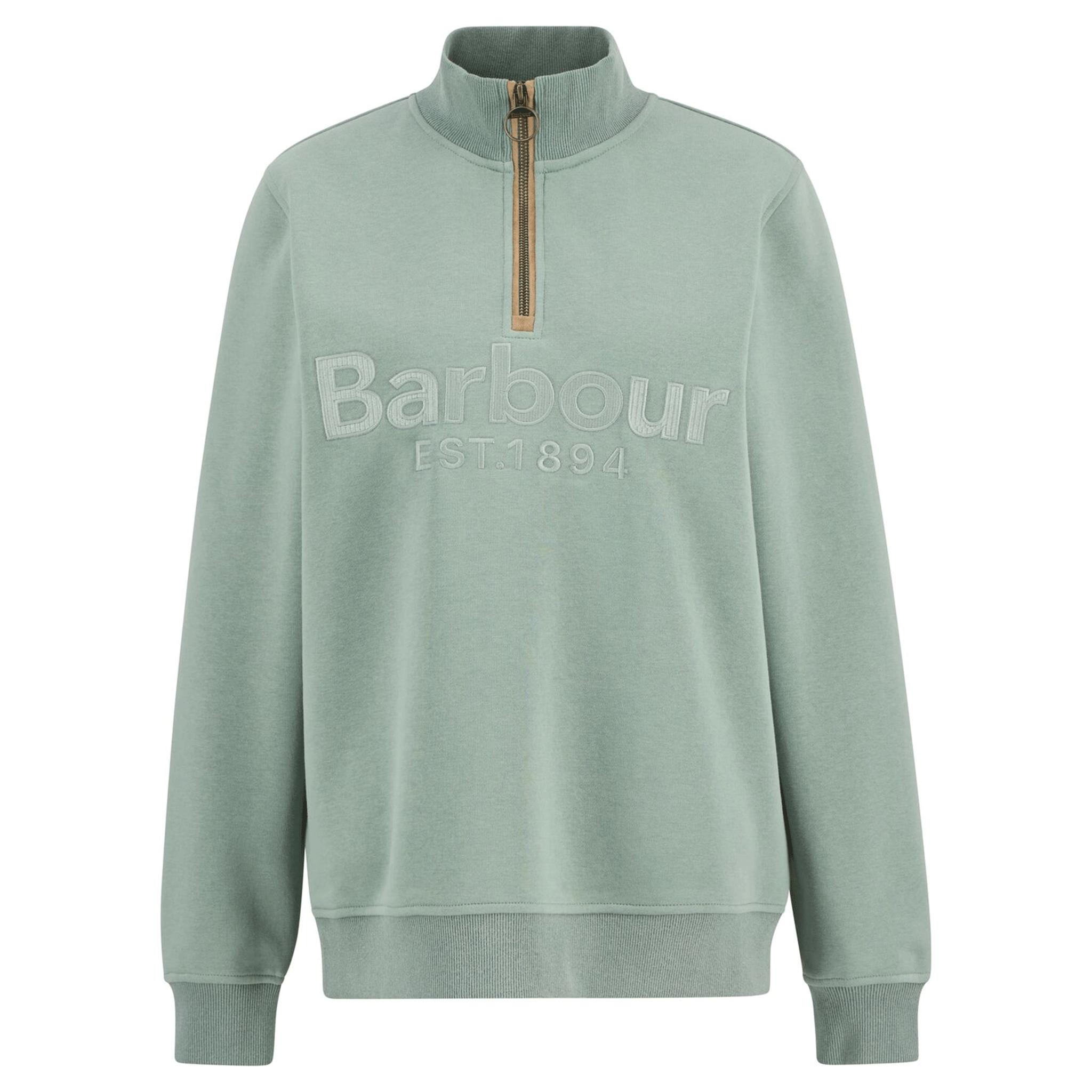 Barbour Cynthia Women's Half Zip Sweatshirt Blue Sage