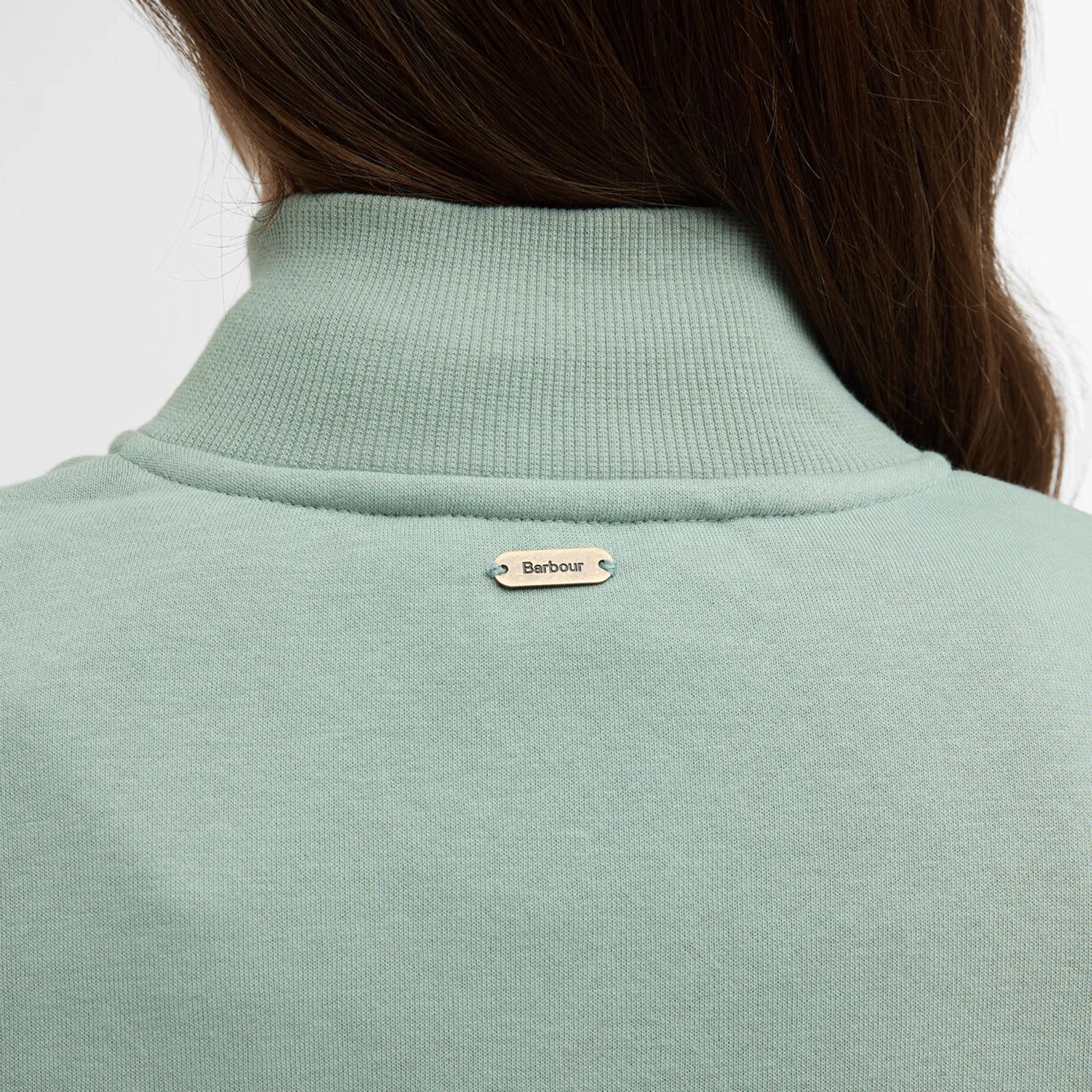 Barbour Cynthia Women's Half Zip Sweatshirt Blue Sage