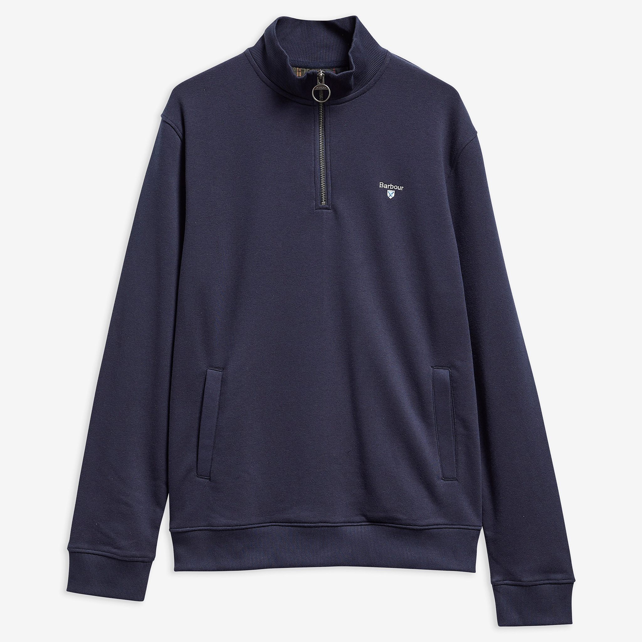 Barbour Desmond Half-Zip Sweatshirt Navy Mens