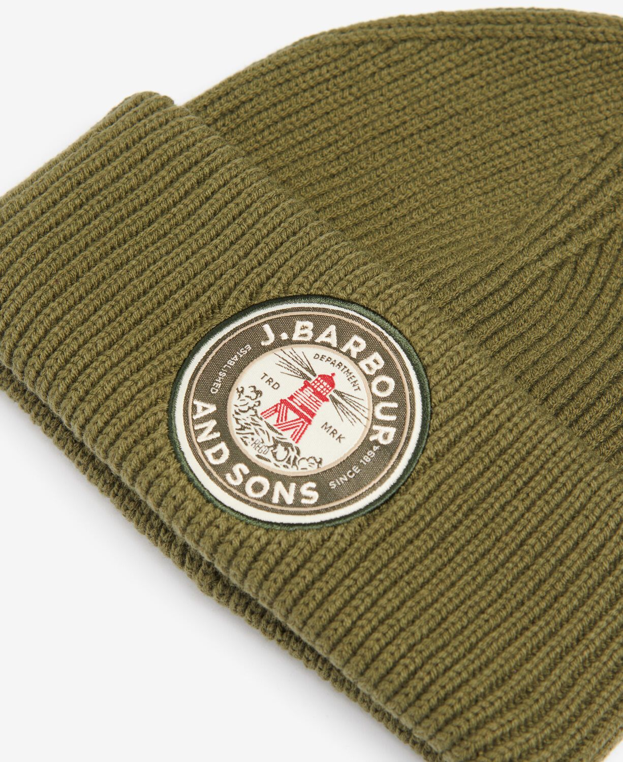 Barbour Dunford Beanie Hat Olive 3