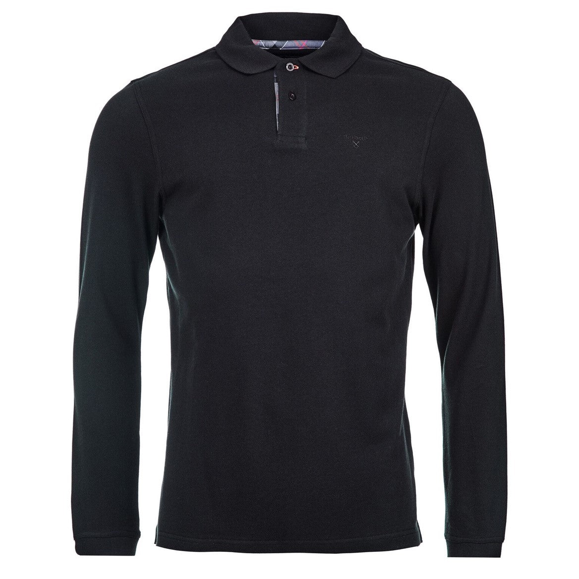 Barbour Essential Long Sleeve Polo Shirt Black 1