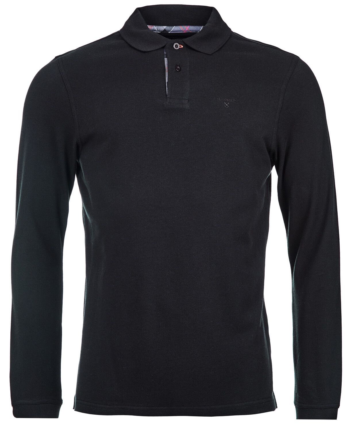 Barbour Essential Long Sleeve Polo Shirt Black 2