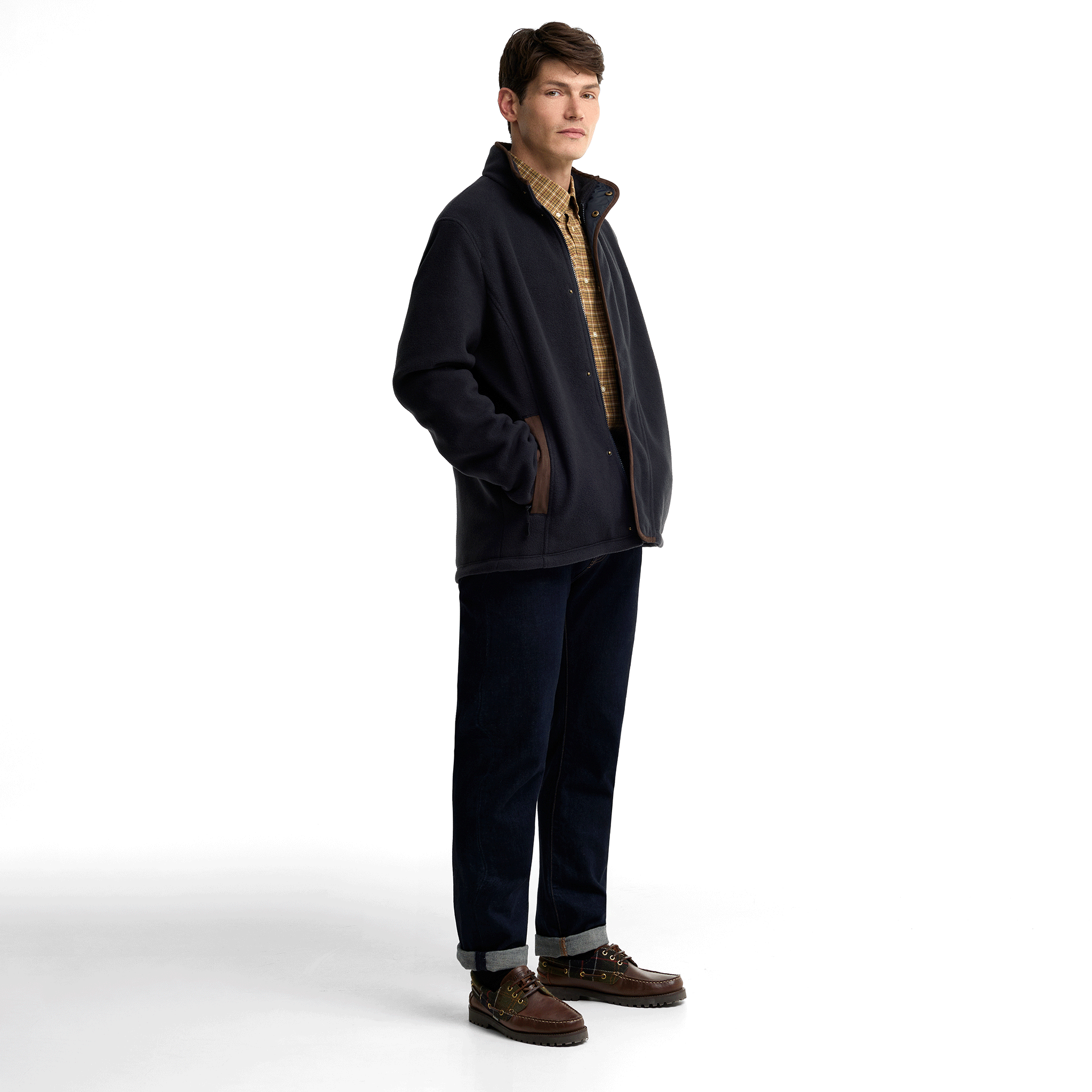 Barbour Fardon Casual Jacket Navy Mens