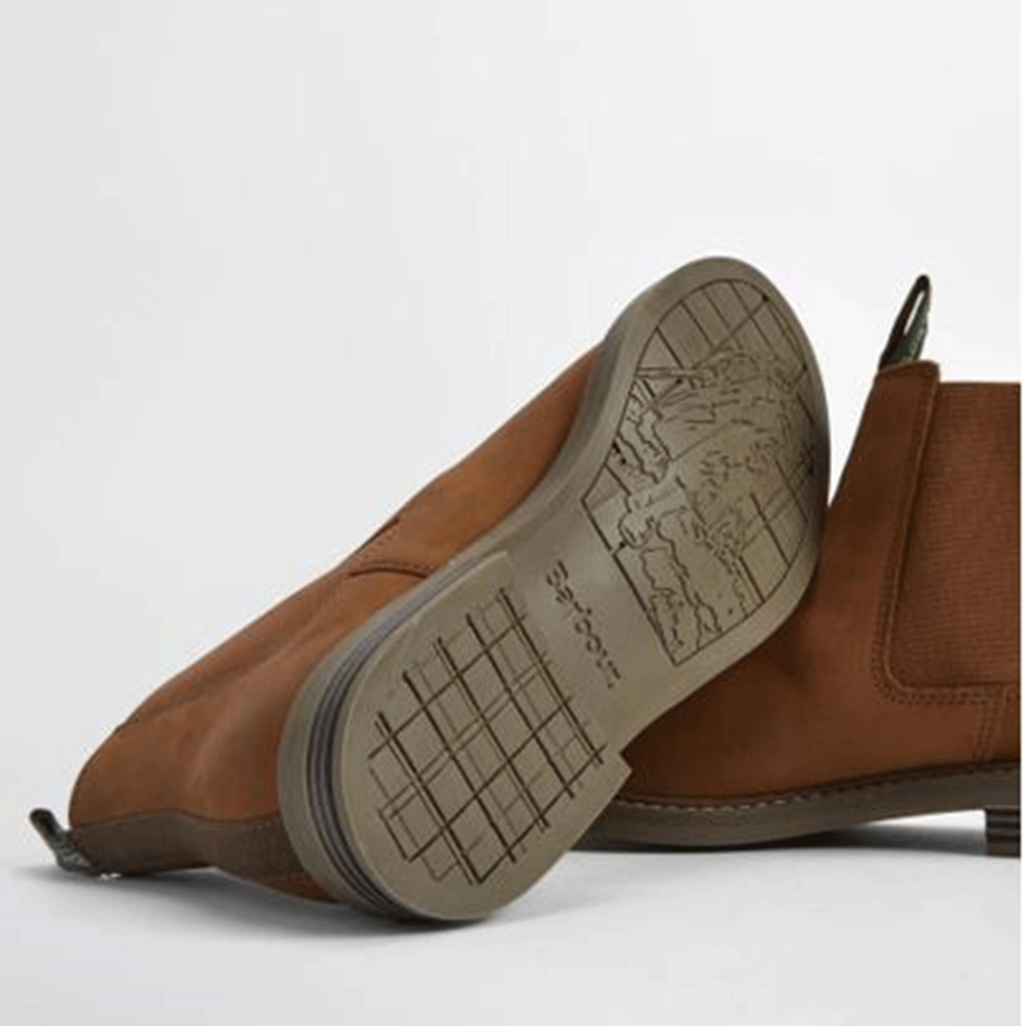 Barbour Farsley Chelsea Boots Dark Tan