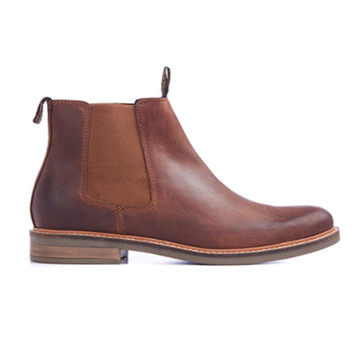 Barbour Farsley Dark Tan Chelsea Boots 1