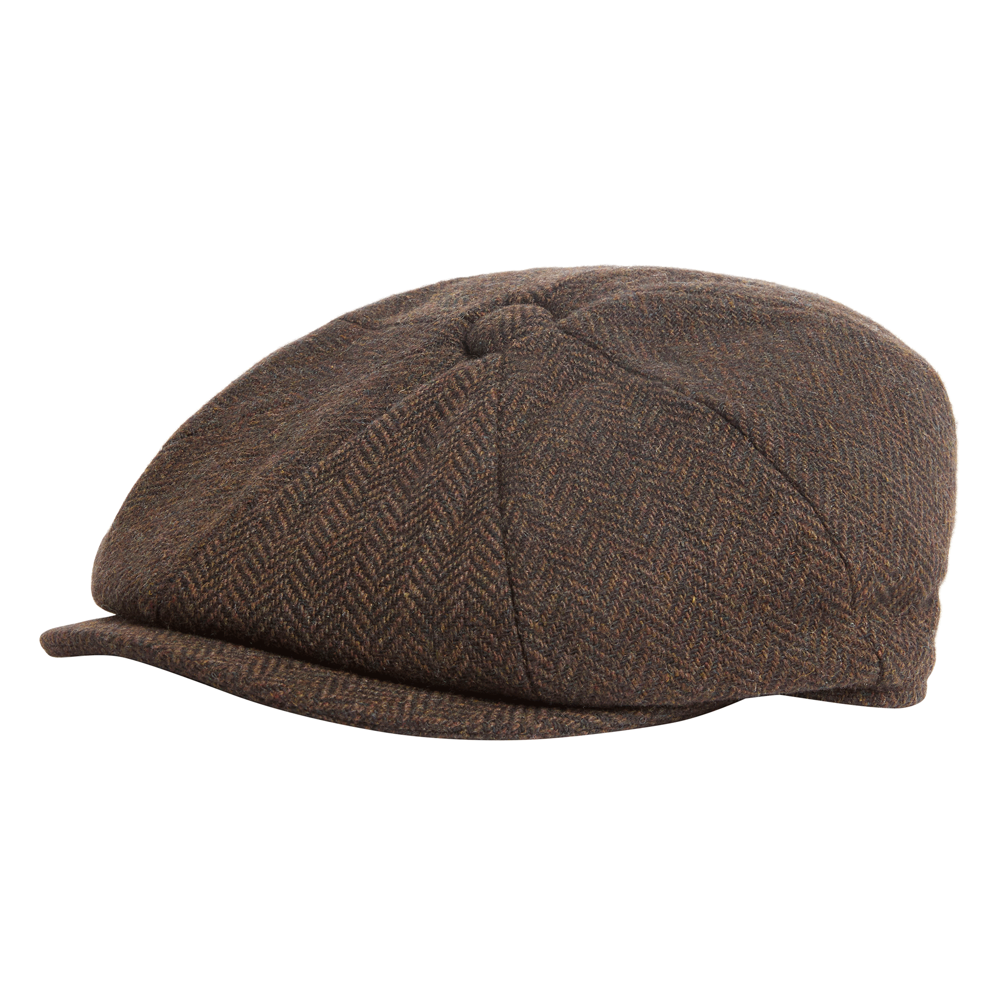 Barbour Fyne Bakerboy Cap Dark Brown