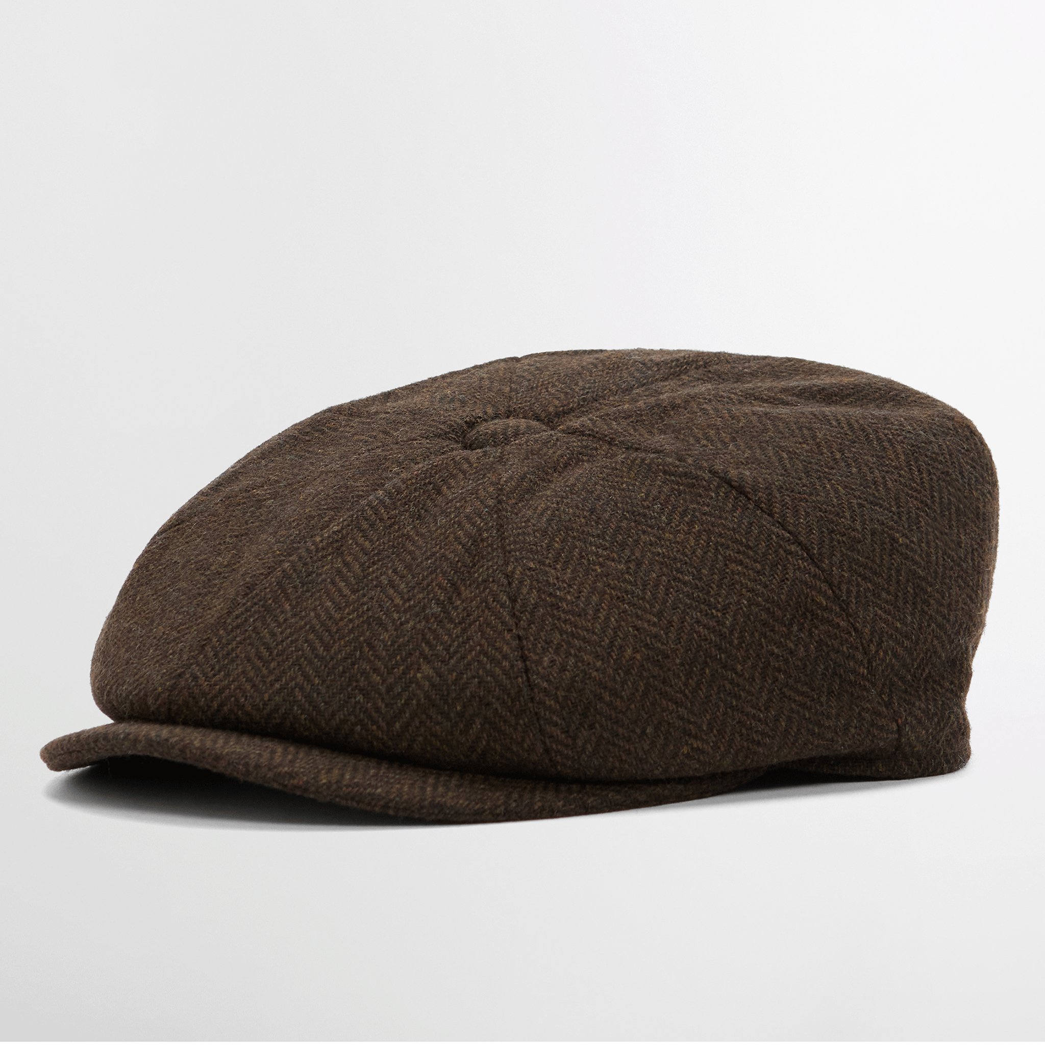 Barbour Fyne Bakerboy Cap Dark Brown