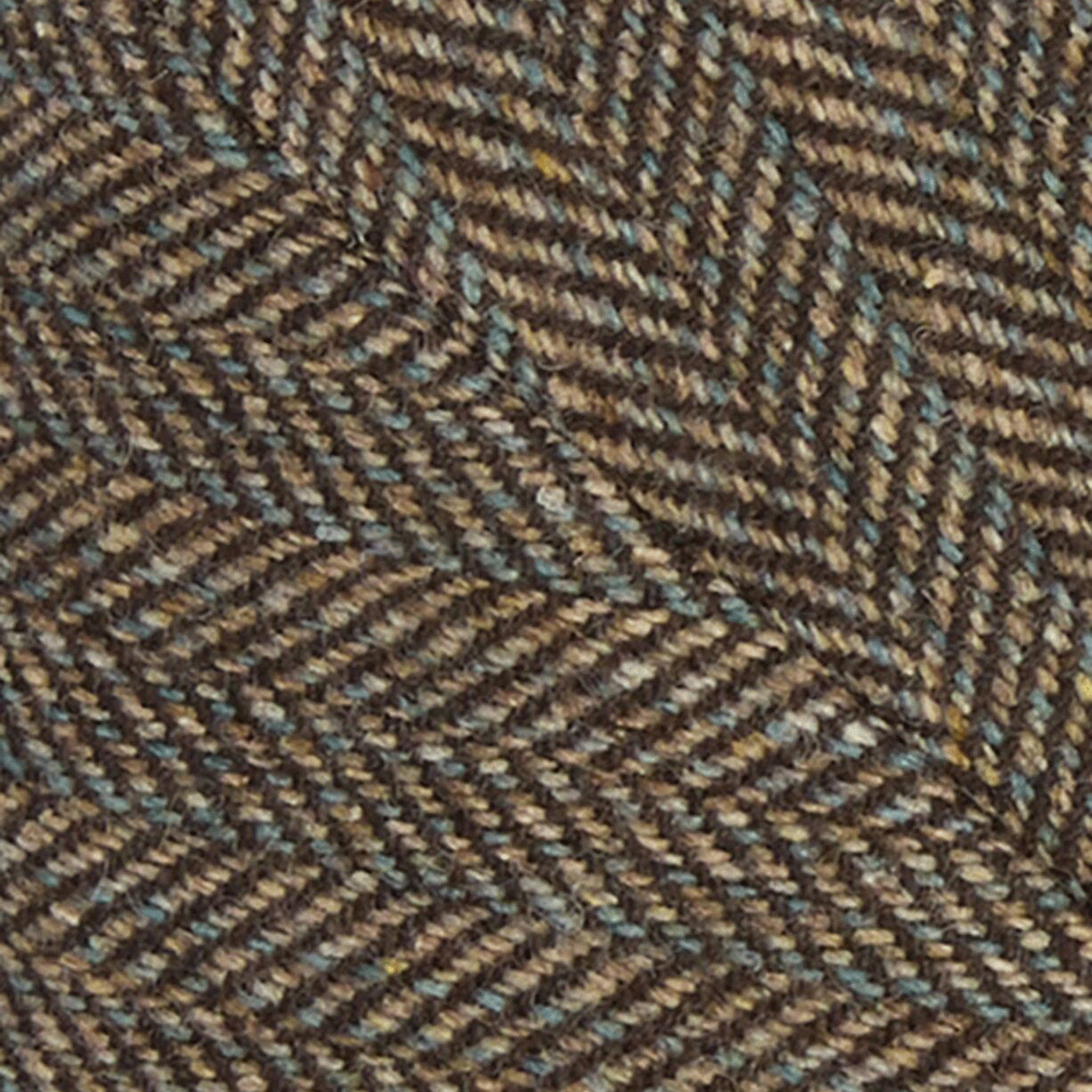 Barbour Fyne Tweed Baker Boy Cap Brown