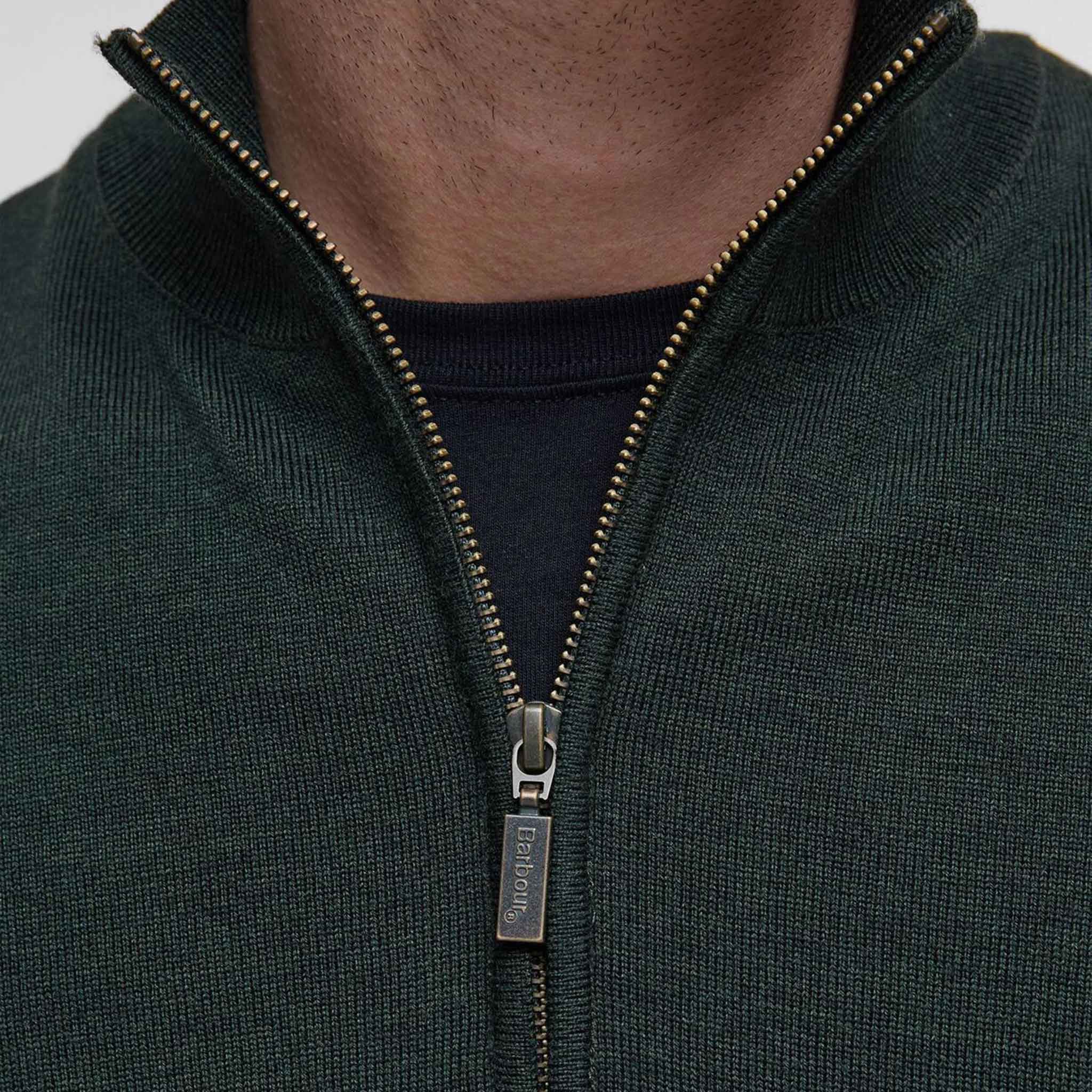 Barbour Gamlin Half Zip Jumper Olive