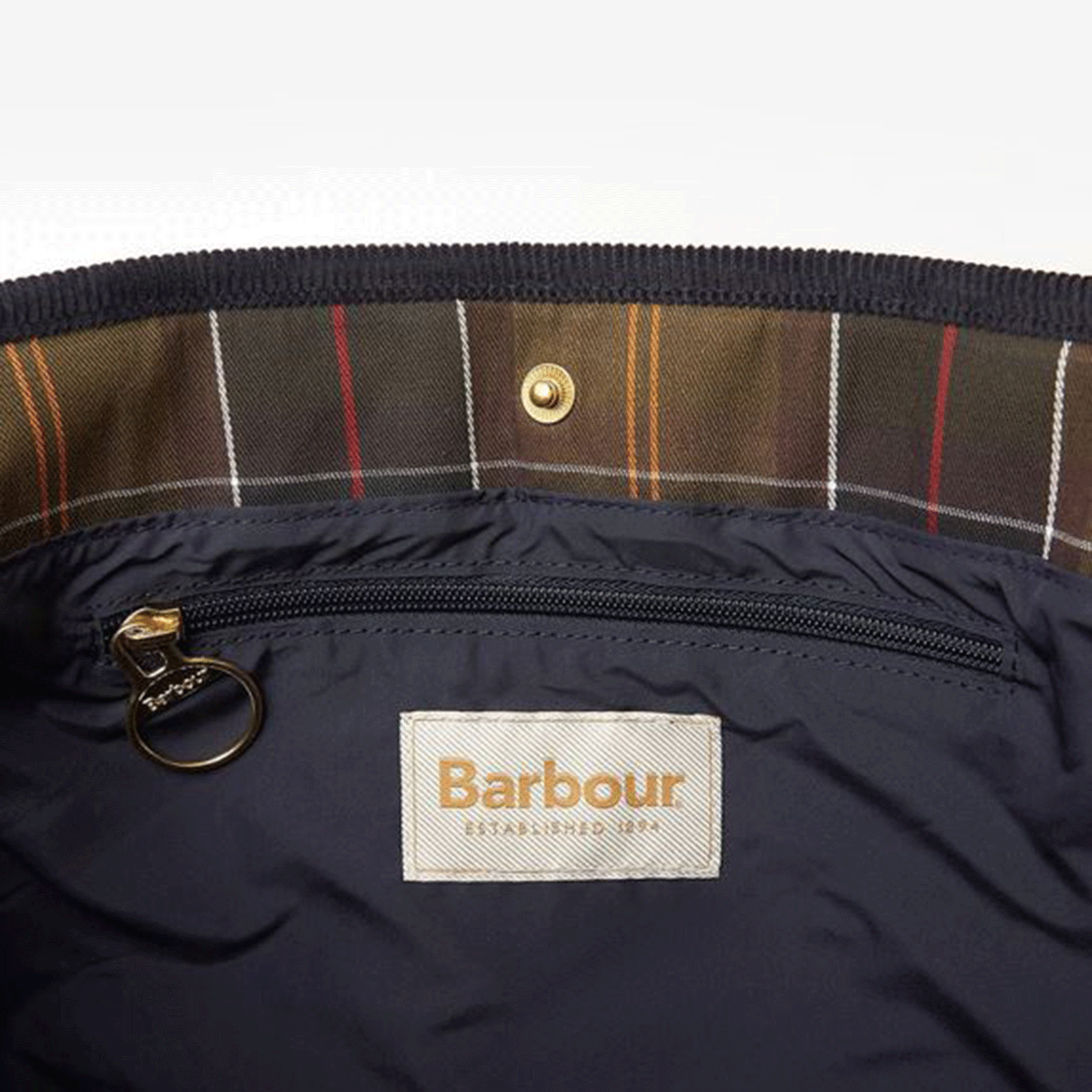 Barbour Healy Quilted Tote Bag Classic Navy