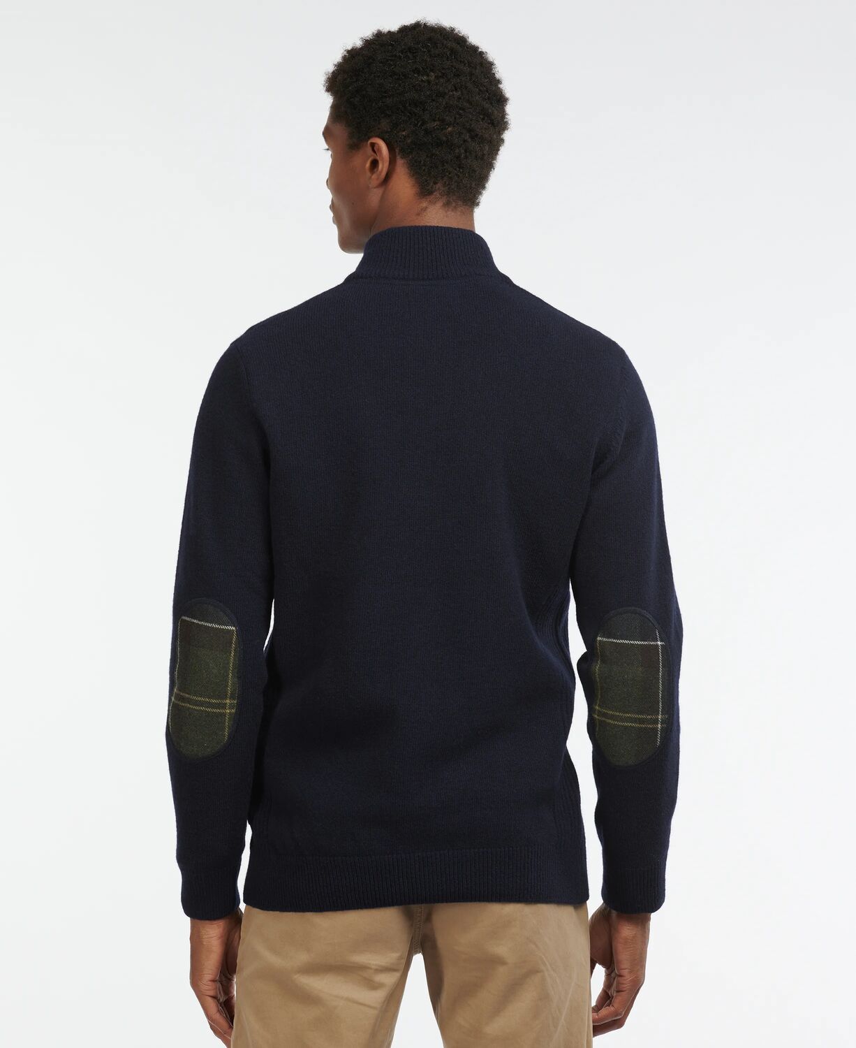 Barbour Holden Lambswool Half Zip Jumper Navy 3