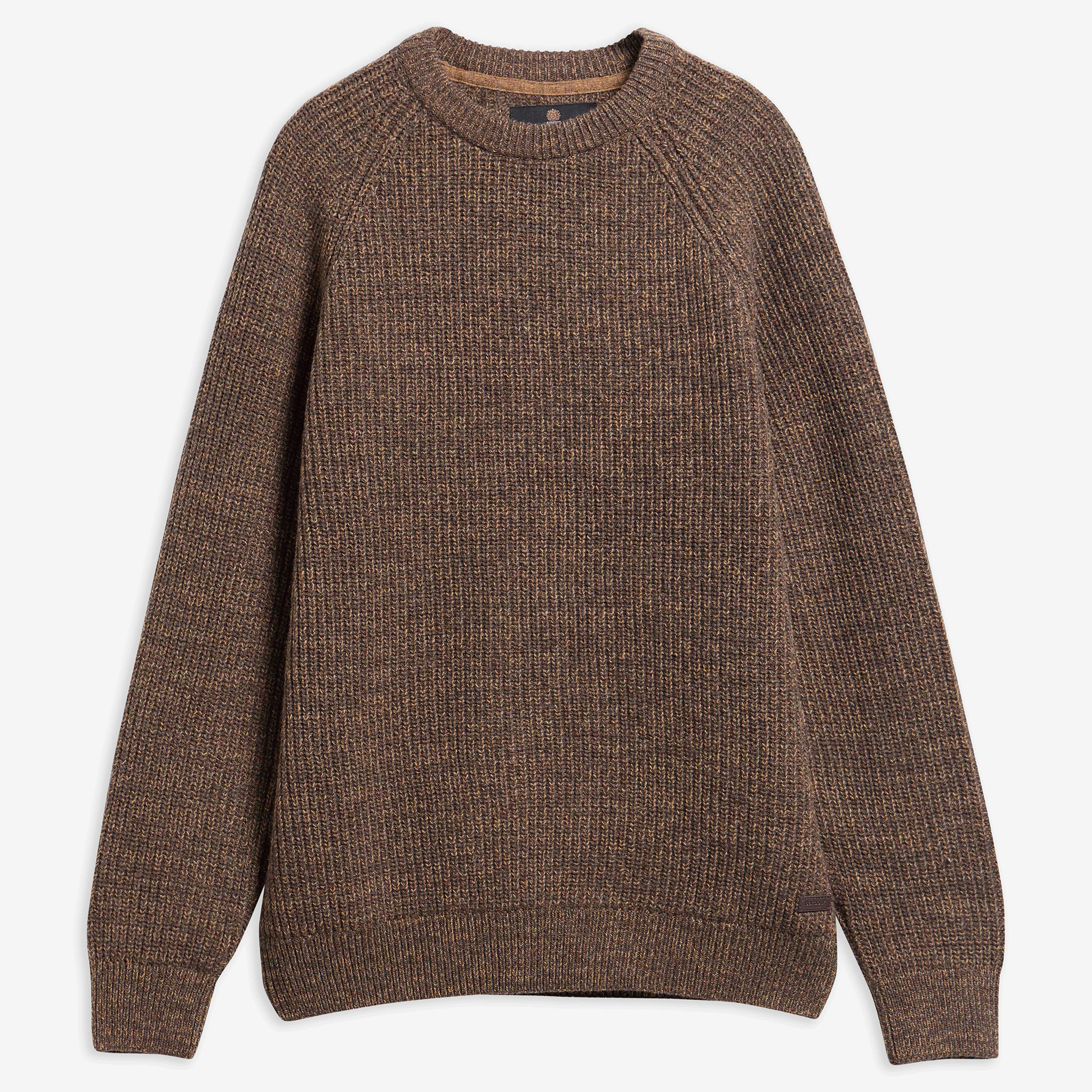 Barbour Horseford Crew Neck Jumper Camel Mens