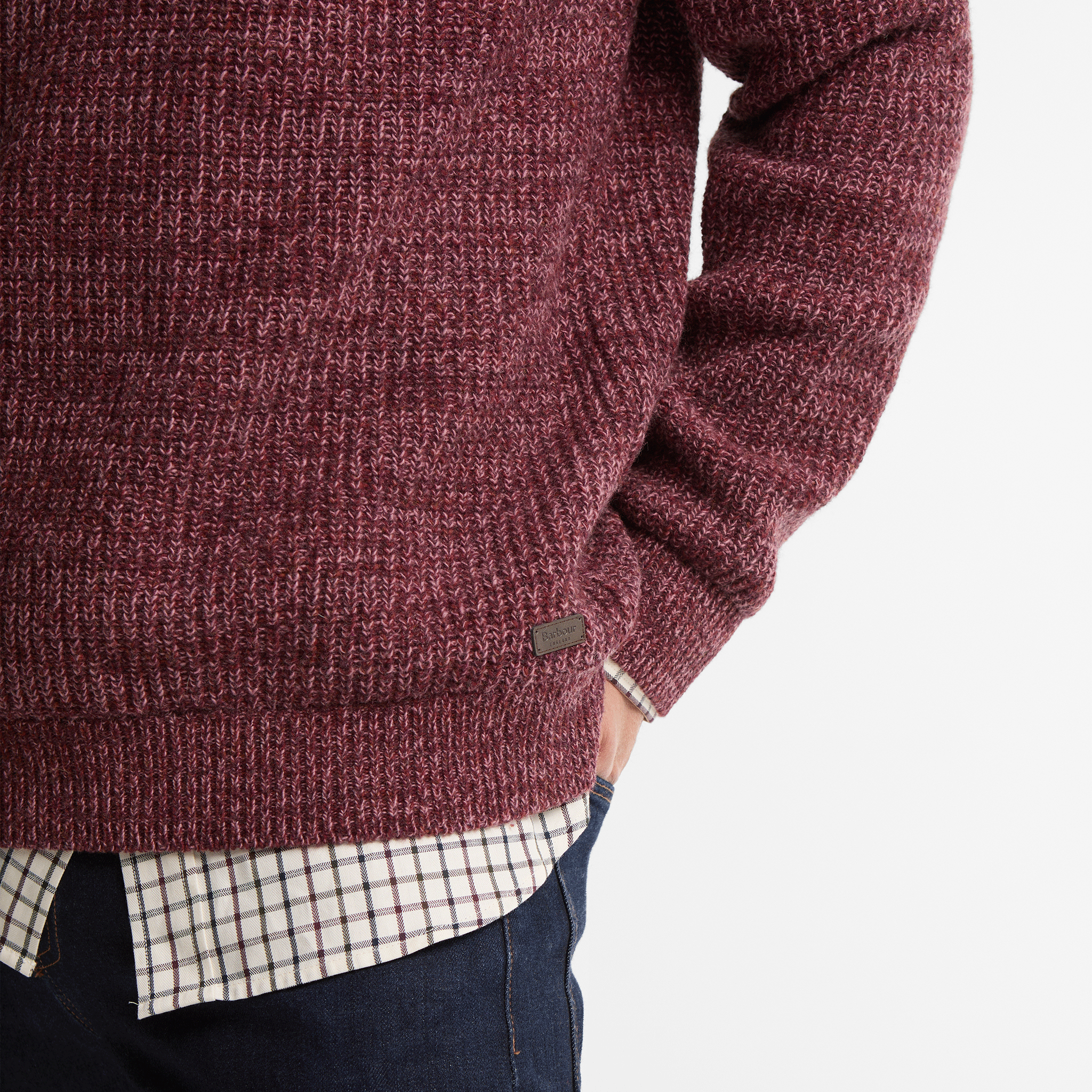 Barbour Horseford Crew Neck Jumper Mauve