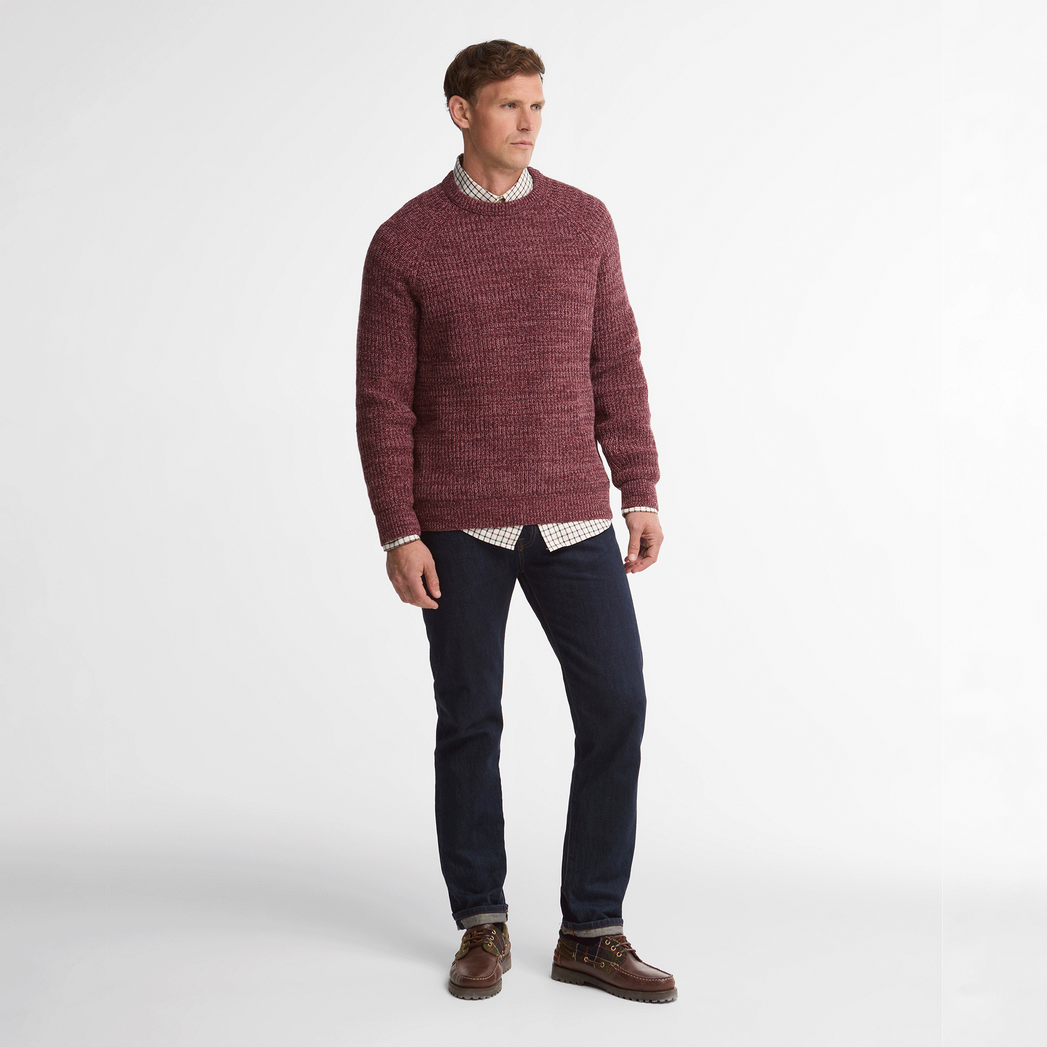 Barbour Horseford Crew Neck Jumper Mauve