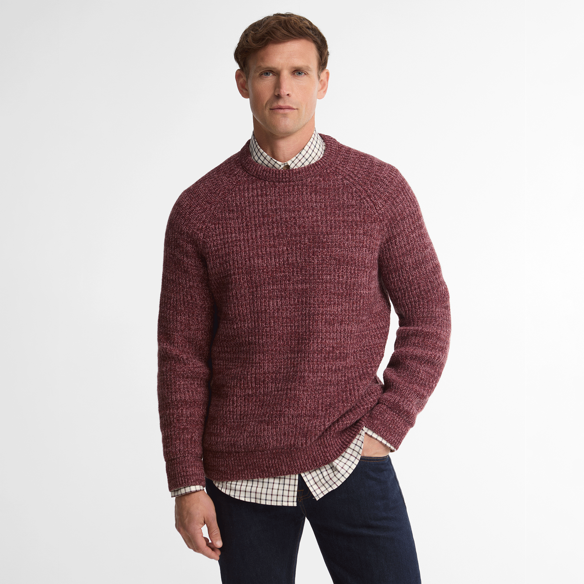 Barbour Horseford Crew Neck Jumper Mauve