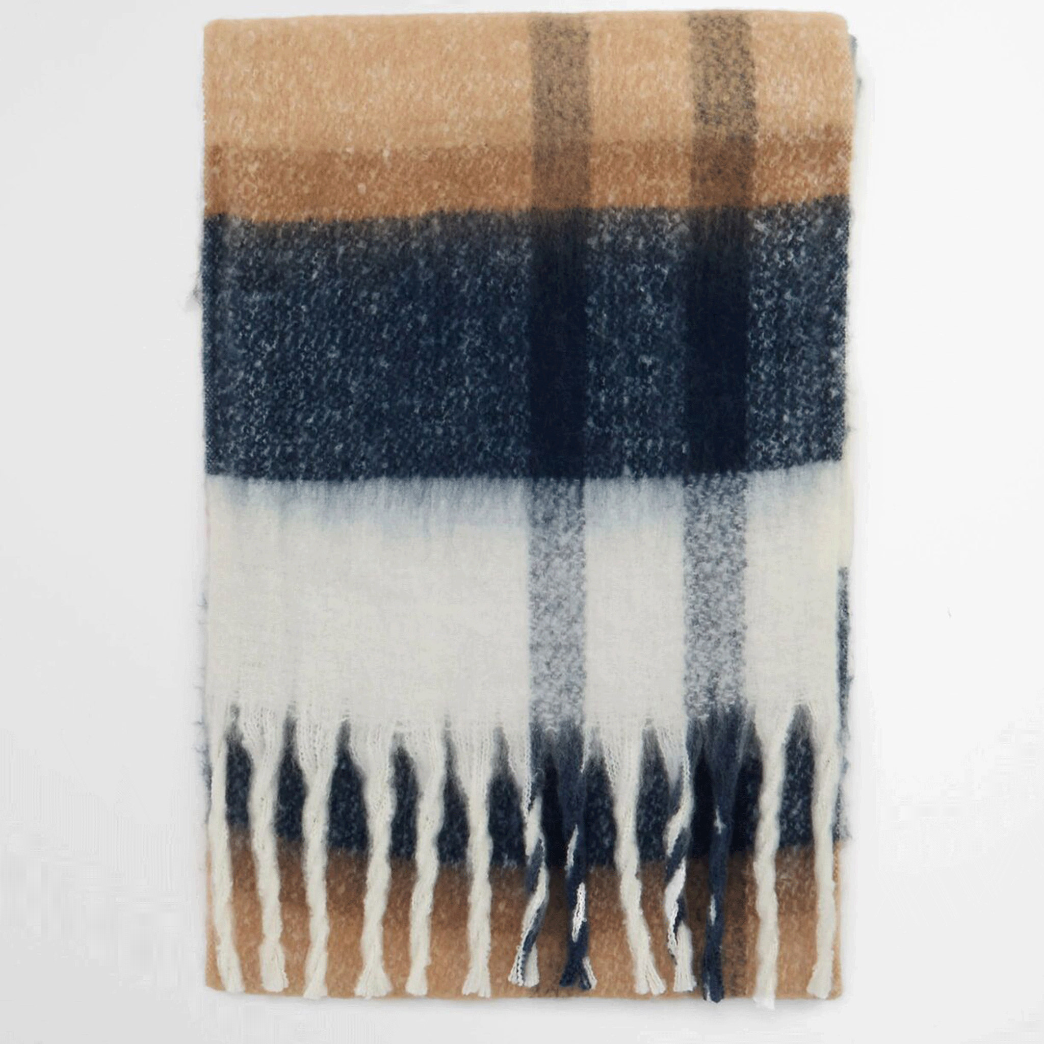 Barbour Isla Hessian Tartan Boucle Scarf