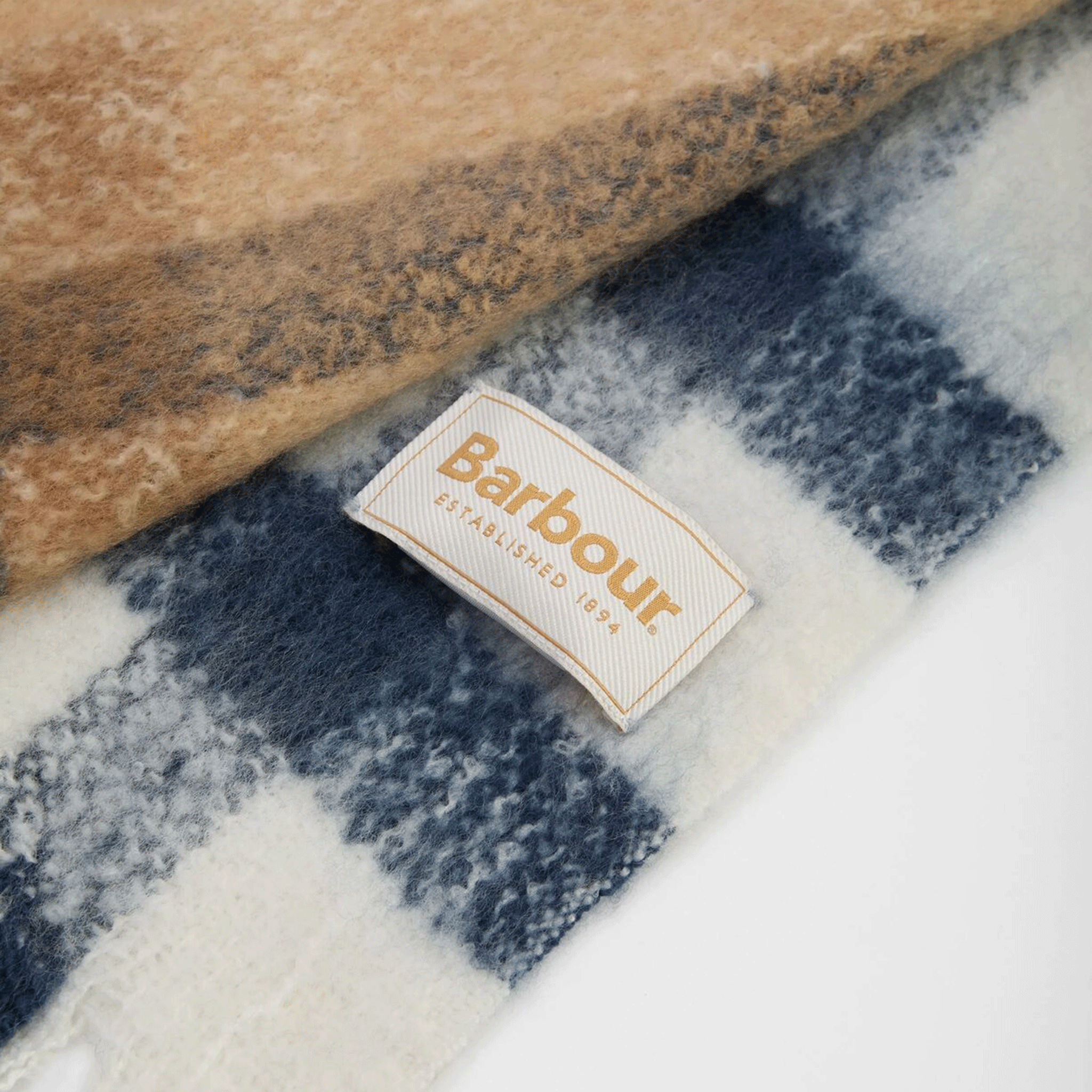 Barbour Isla Hessian Tartan Boucle Scarf