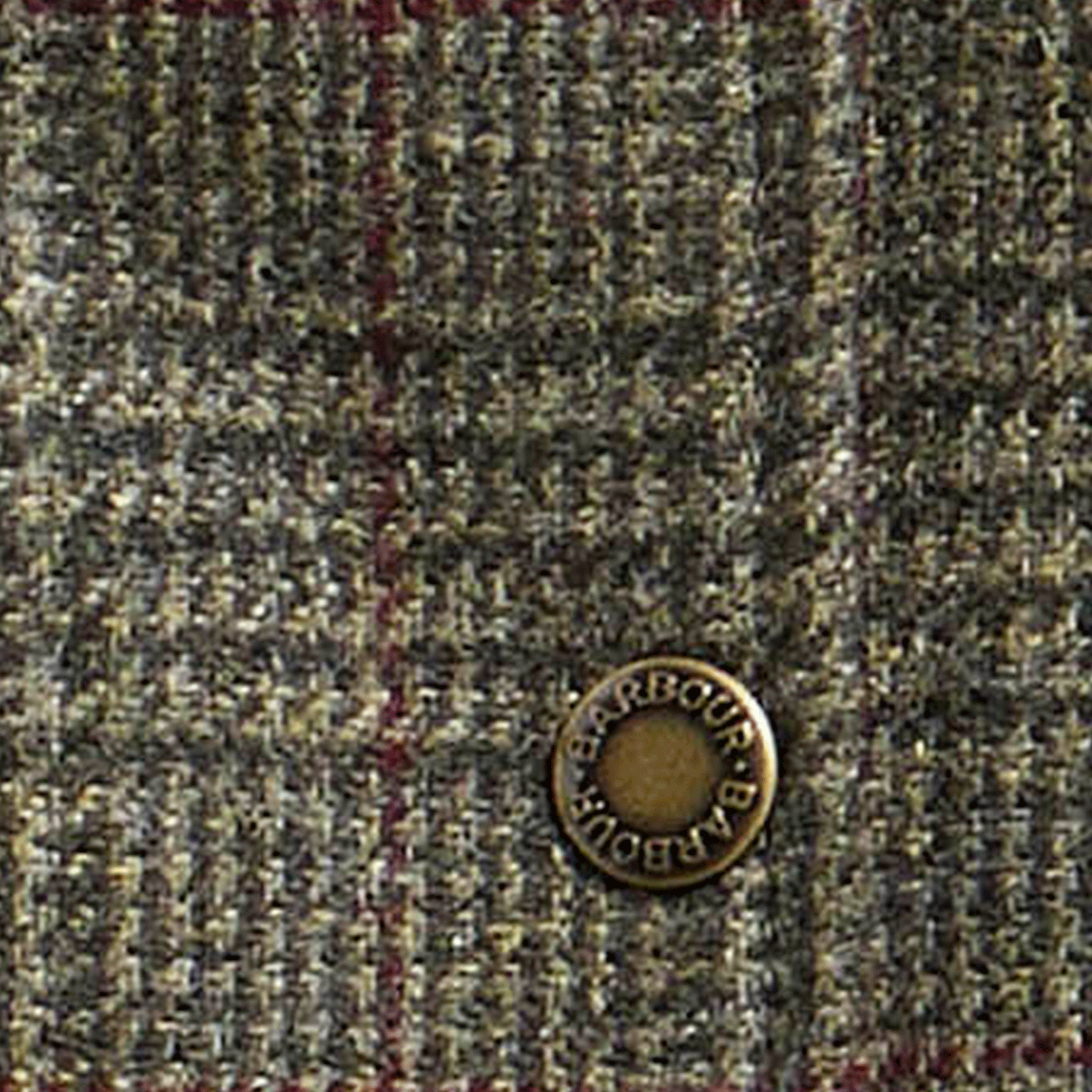 Barbour Joyce Wool Gilet Olive Prince of Wales Check Womens