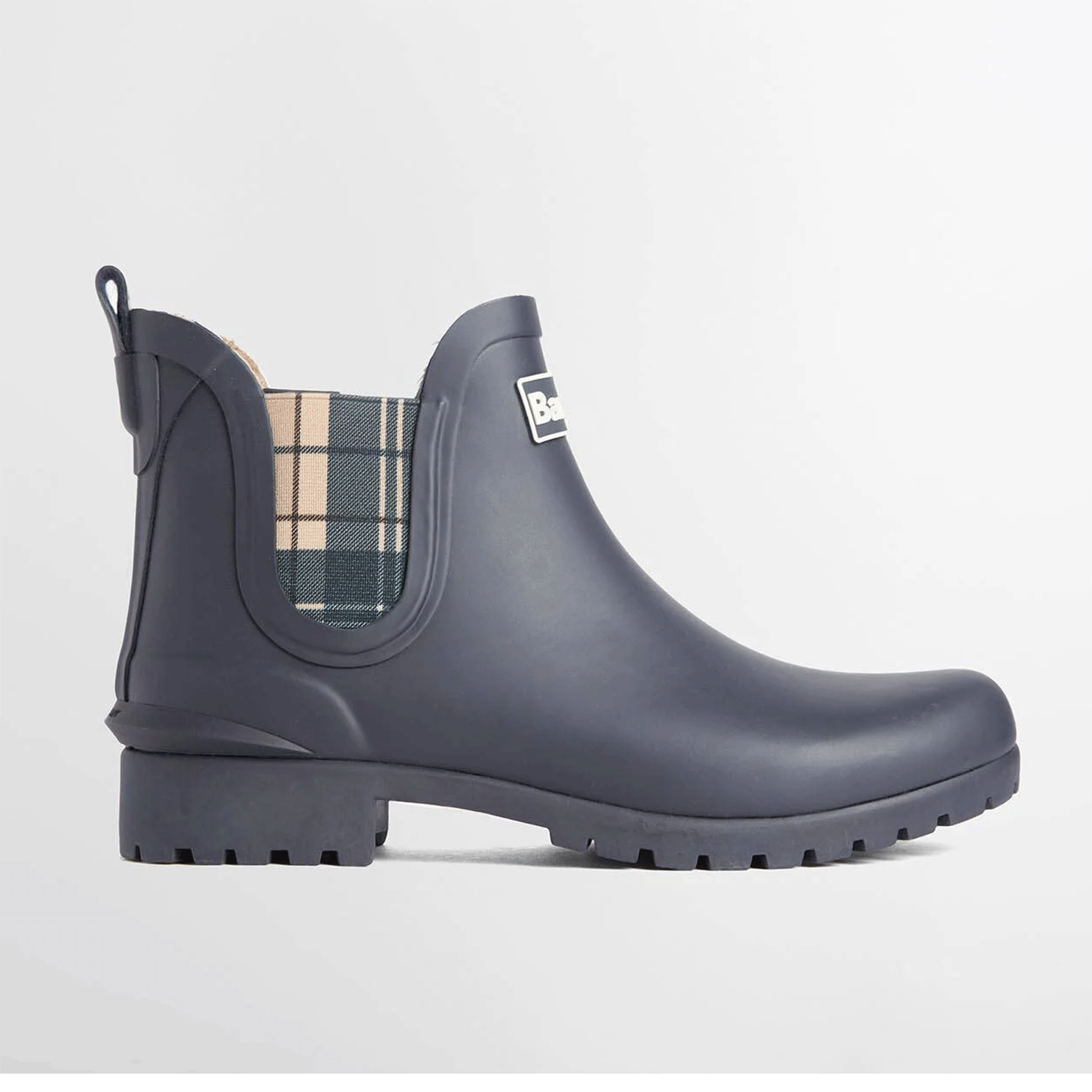Barbour Kirkton Ankle Wellingtons Navy/Birchwood Womens