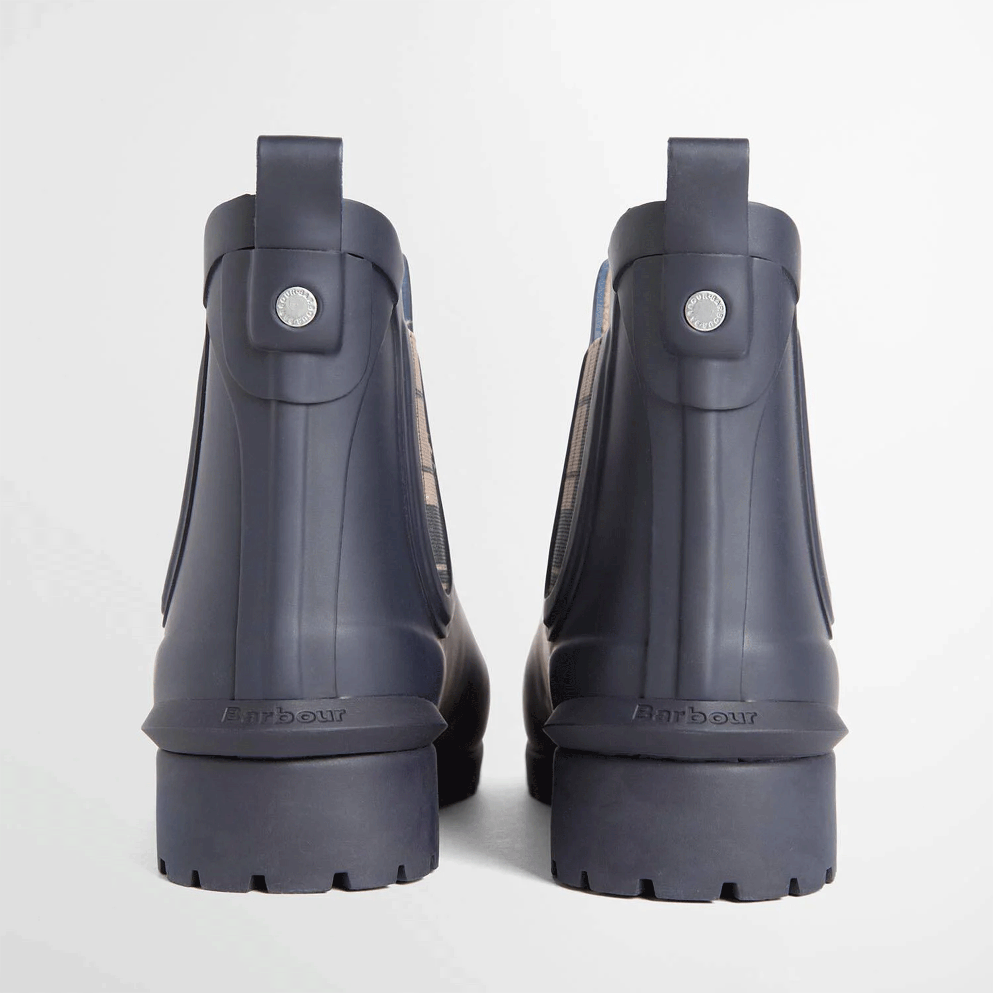 Barbour Kirkton Ankle Wellingtons Navy/Birchwood Womens