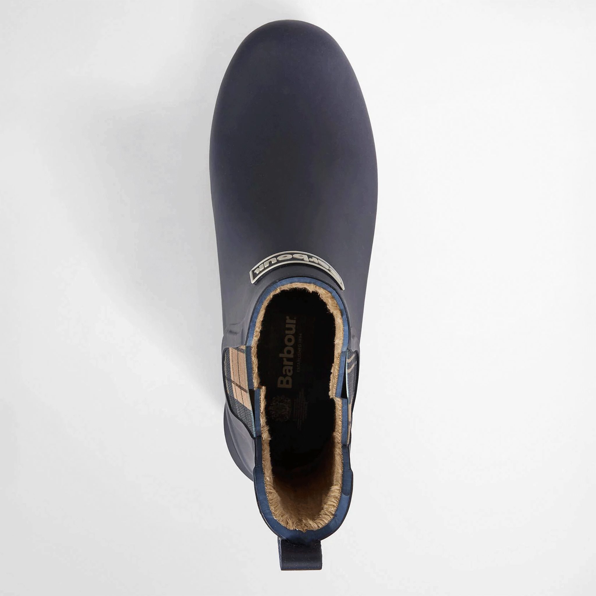 Barbour Kirkton Ankle Wellingtons Navy/Birchwood Womens