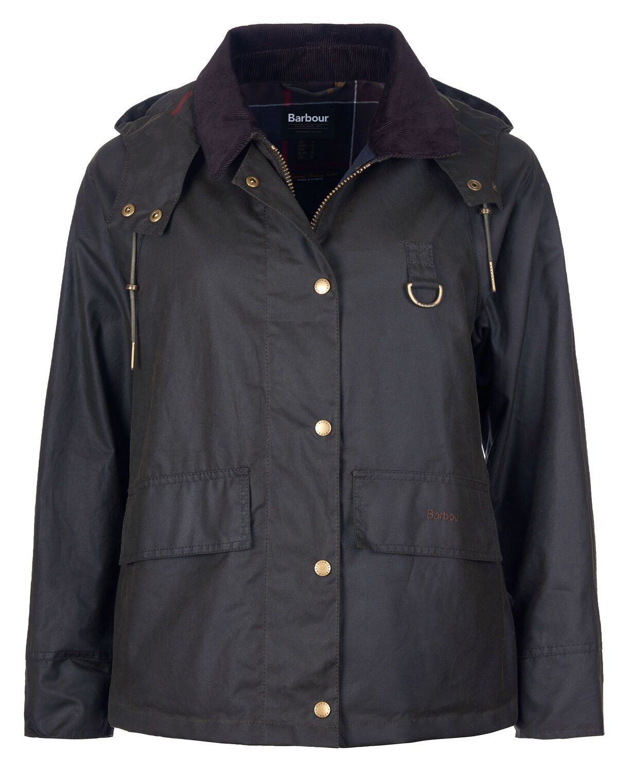 Barbour Ladies Avon Wax Jacket Olive Classic 2