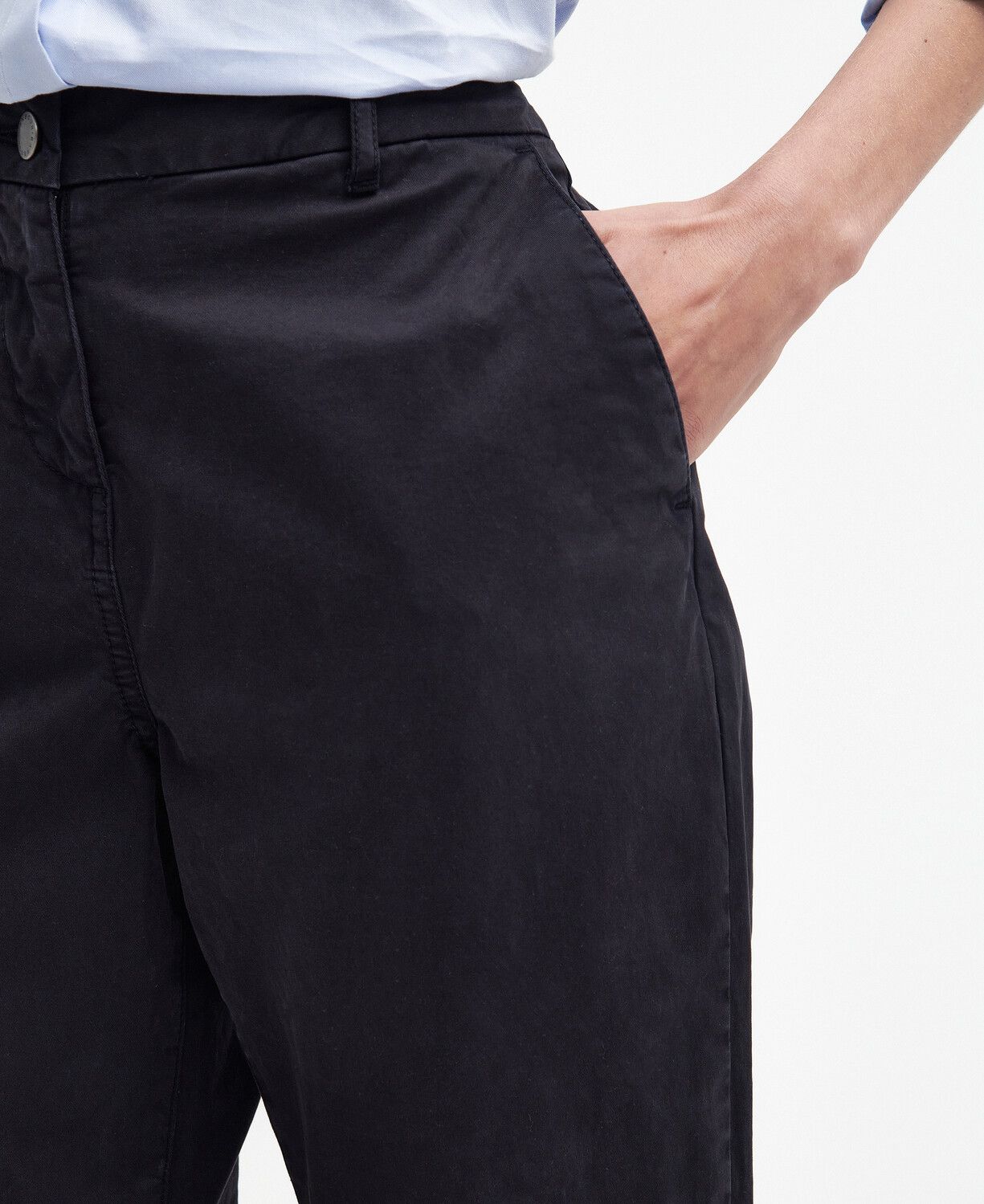 Barbour Ladies Cropped Chinos Navy 5
