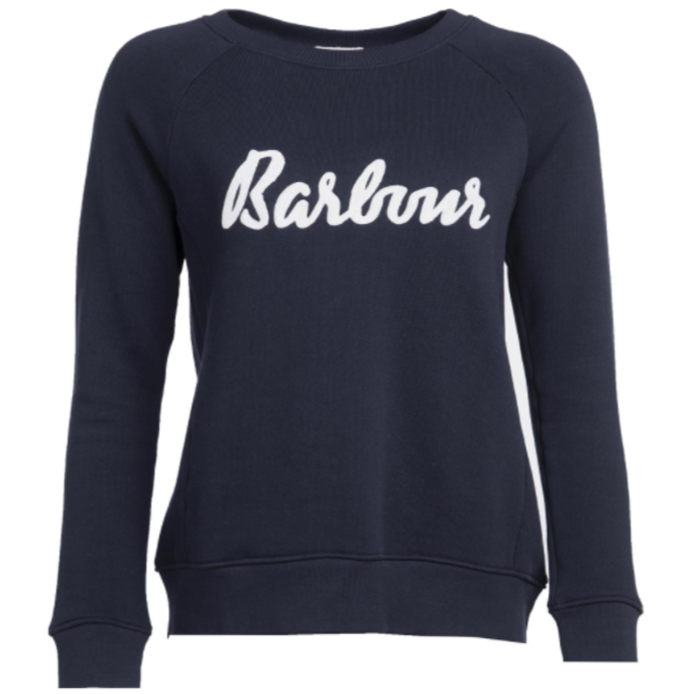 Barbour Ladies Otterburn Sweatshirt Navy 1