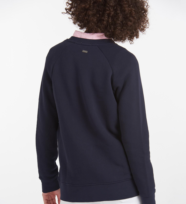 Barbour Ladies Otterburn Sweatshirt Navy 2