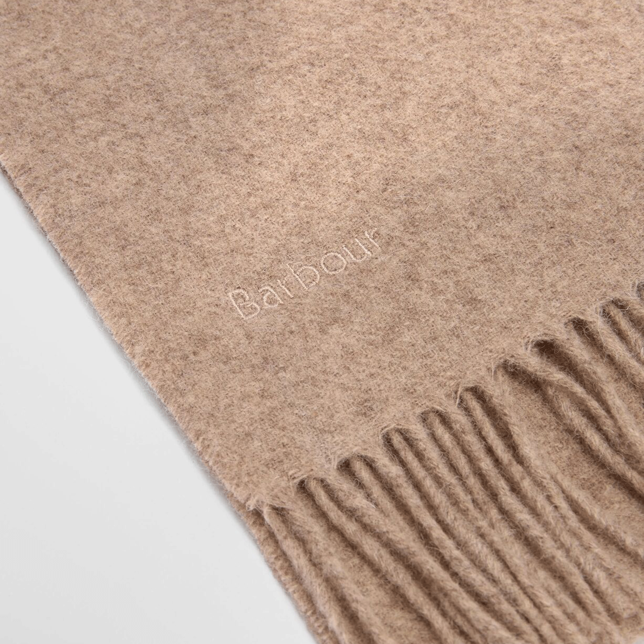 Barbour Lambswool Woven Scarf Oatmeal