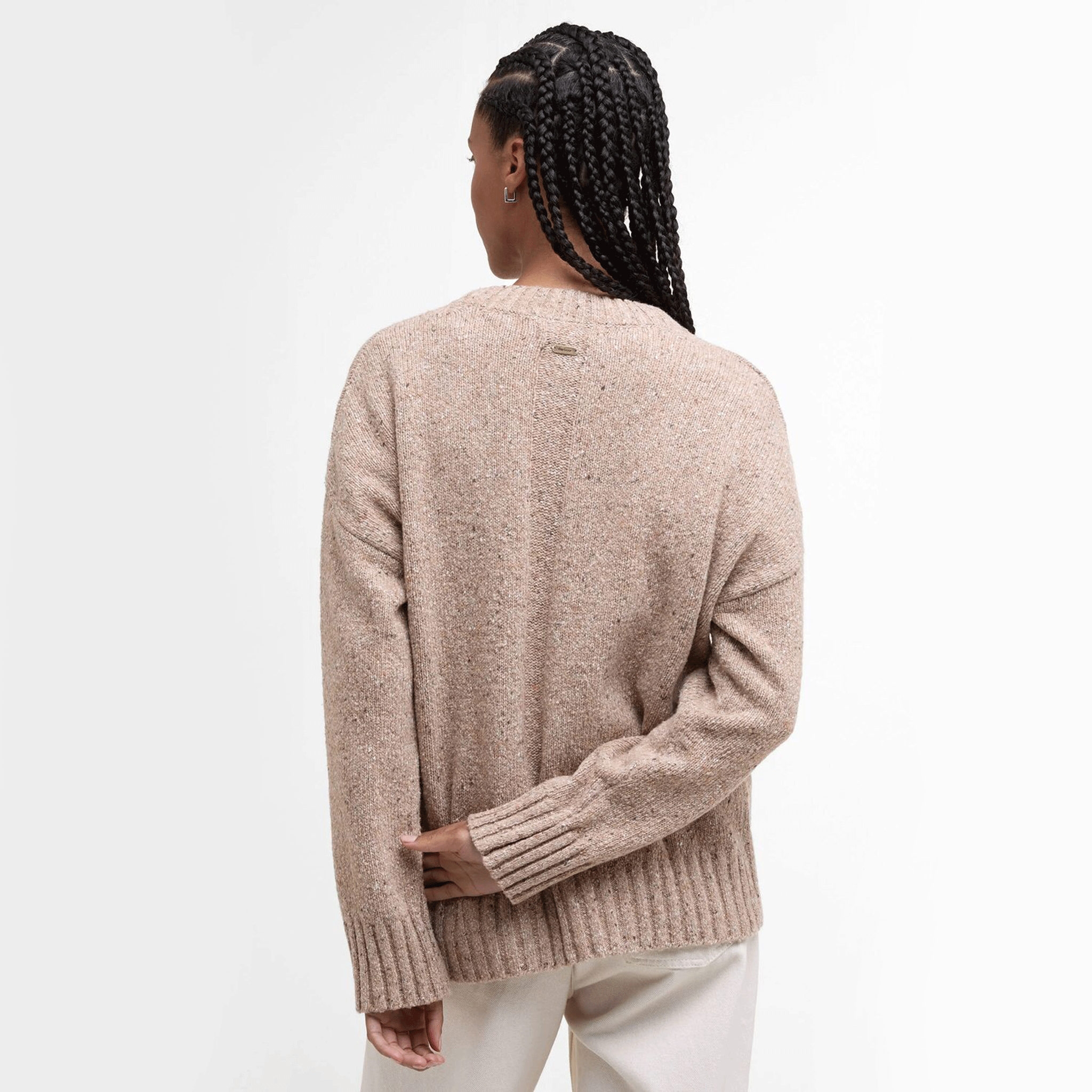 Barbour Lavensdale Crew Neck Jumper Light Honey