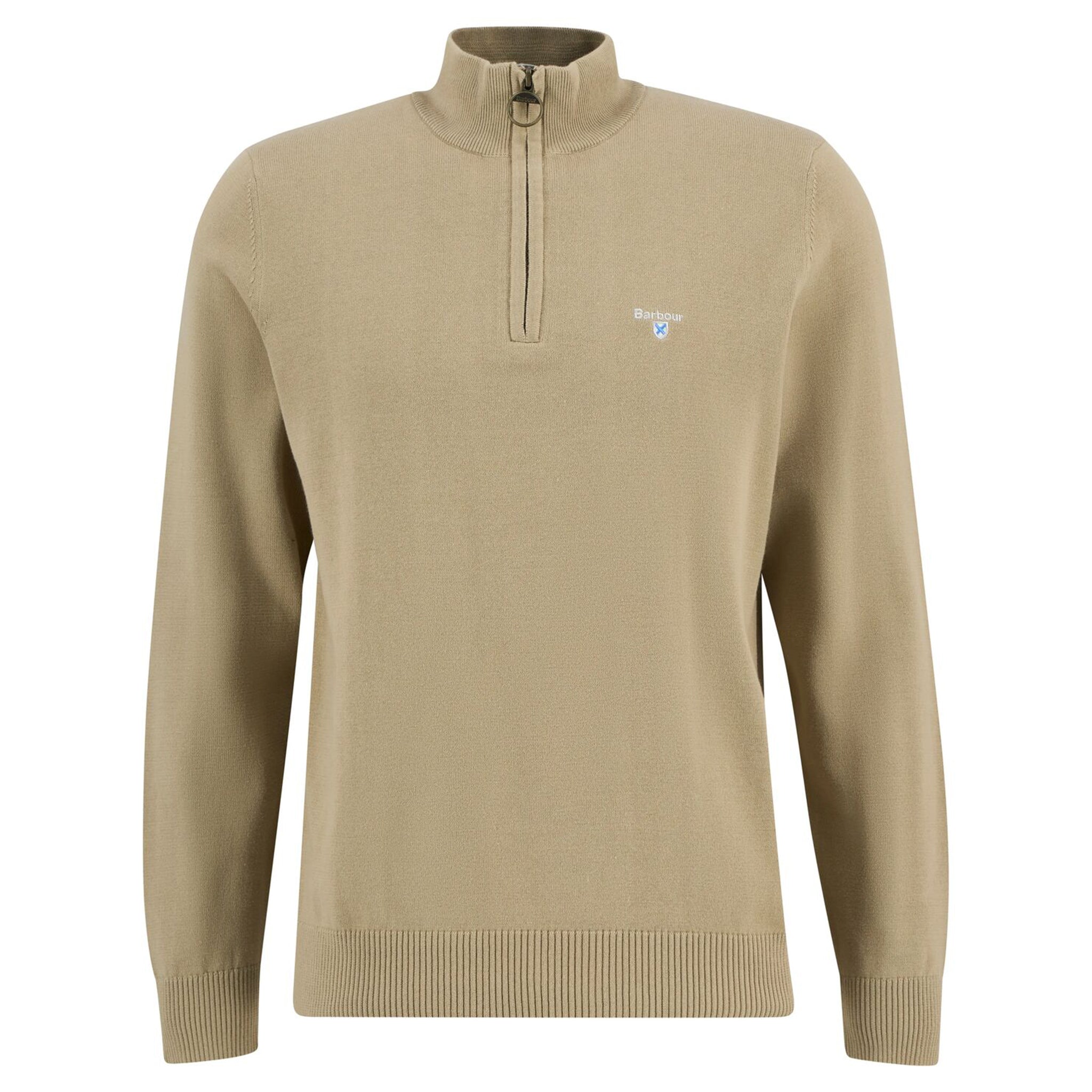 Barbour Lingwood Men's Compact Half Zip Sweater Washed Stone