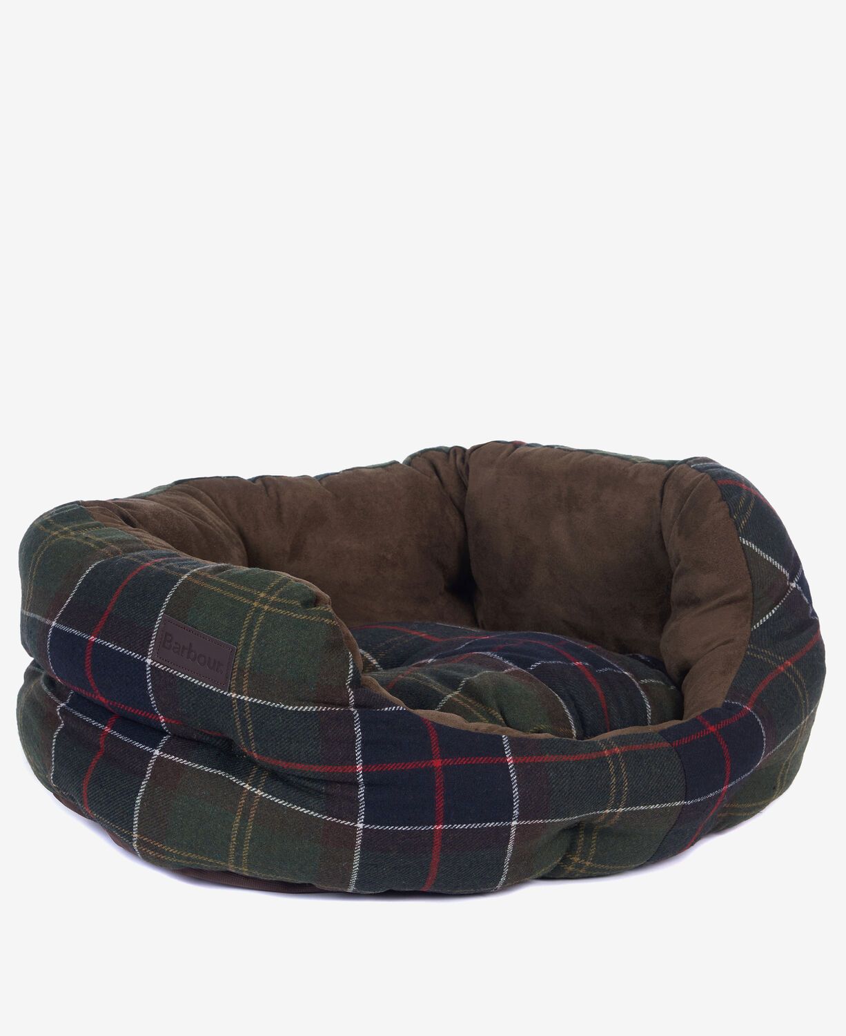 Barbour Luxury Waxed Cotton Quilted Dog Bed Classic Tartan 4