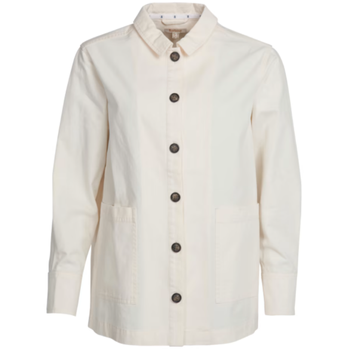 Barbour Lyndale Ladies Overshirt Ecru 1