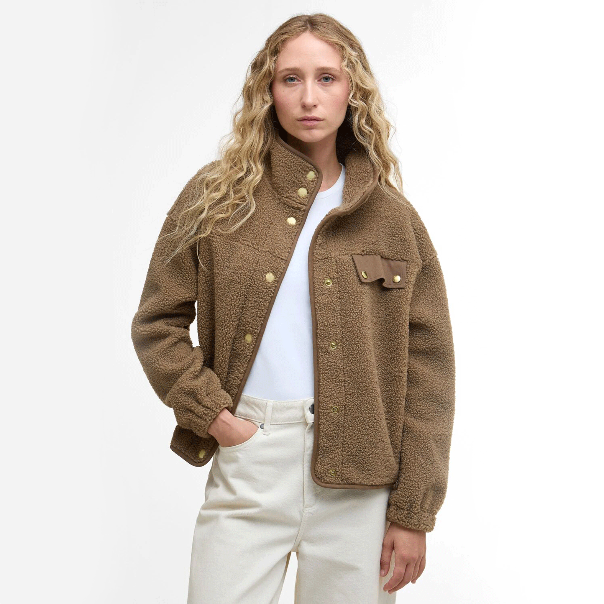 Barbour Mabel Women's Fleece Military Brown