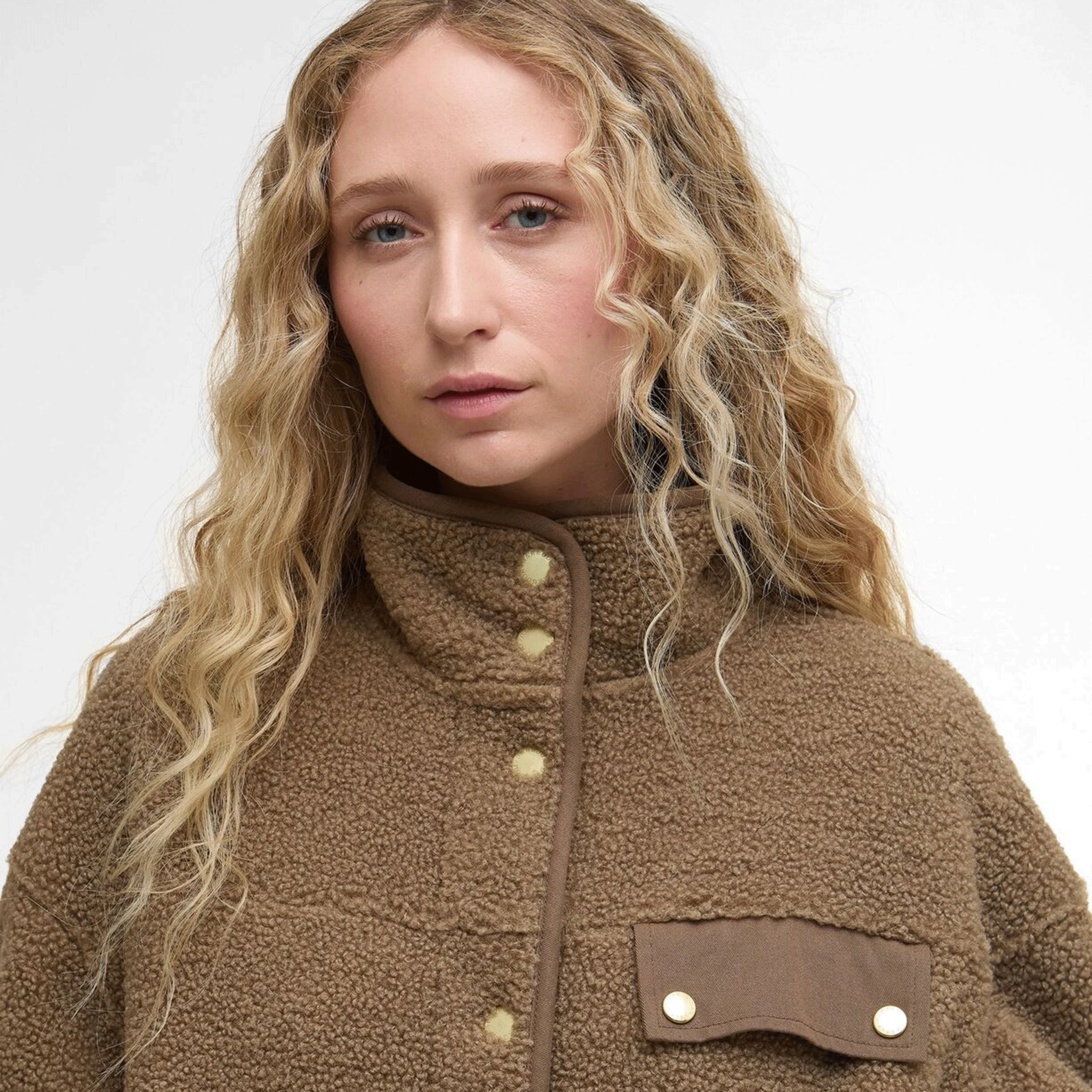 Barbour Mabel Women's Fleece Military Brown