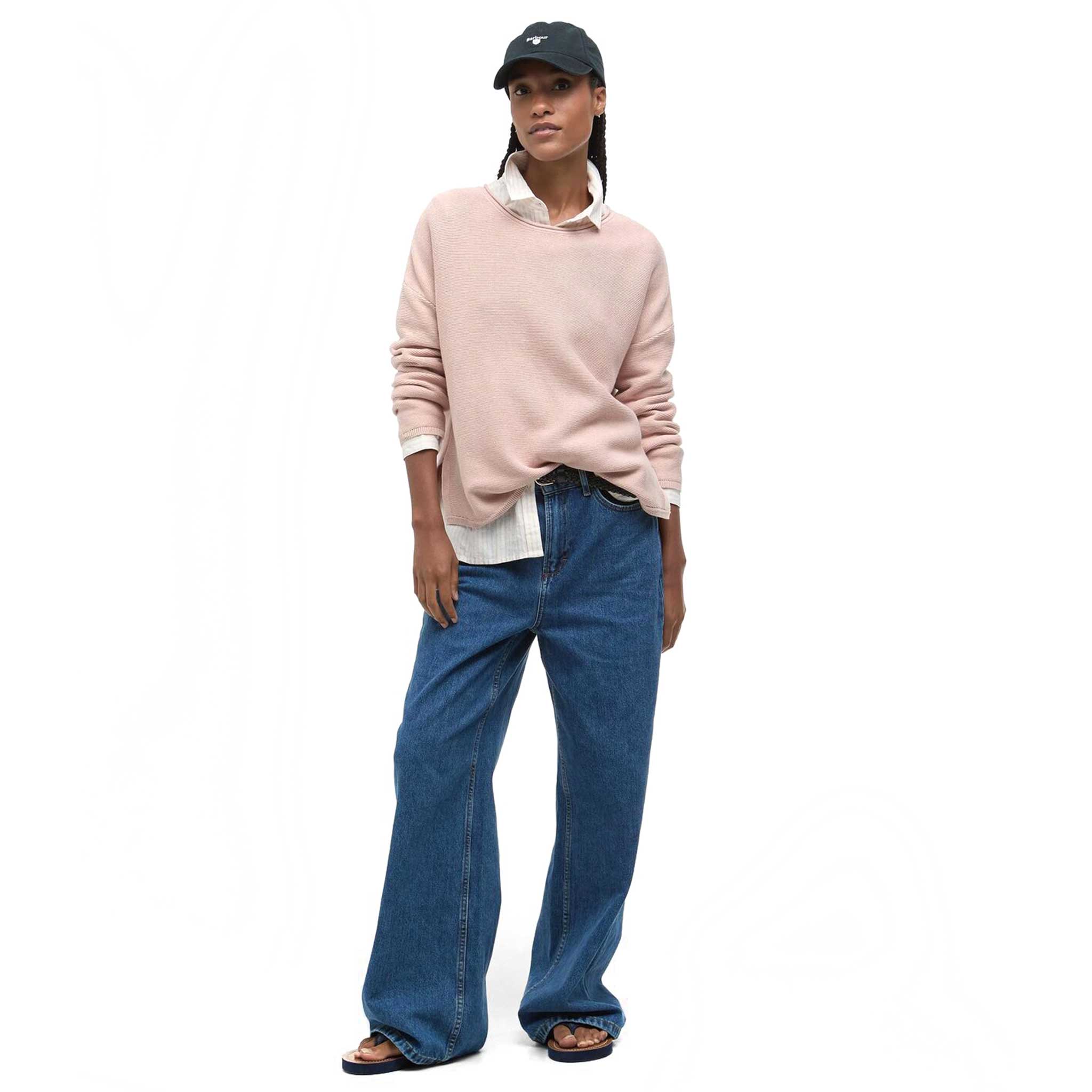 Barbour-Marine-Ladies-Knitted-Jumper-Primrose-Pink-2