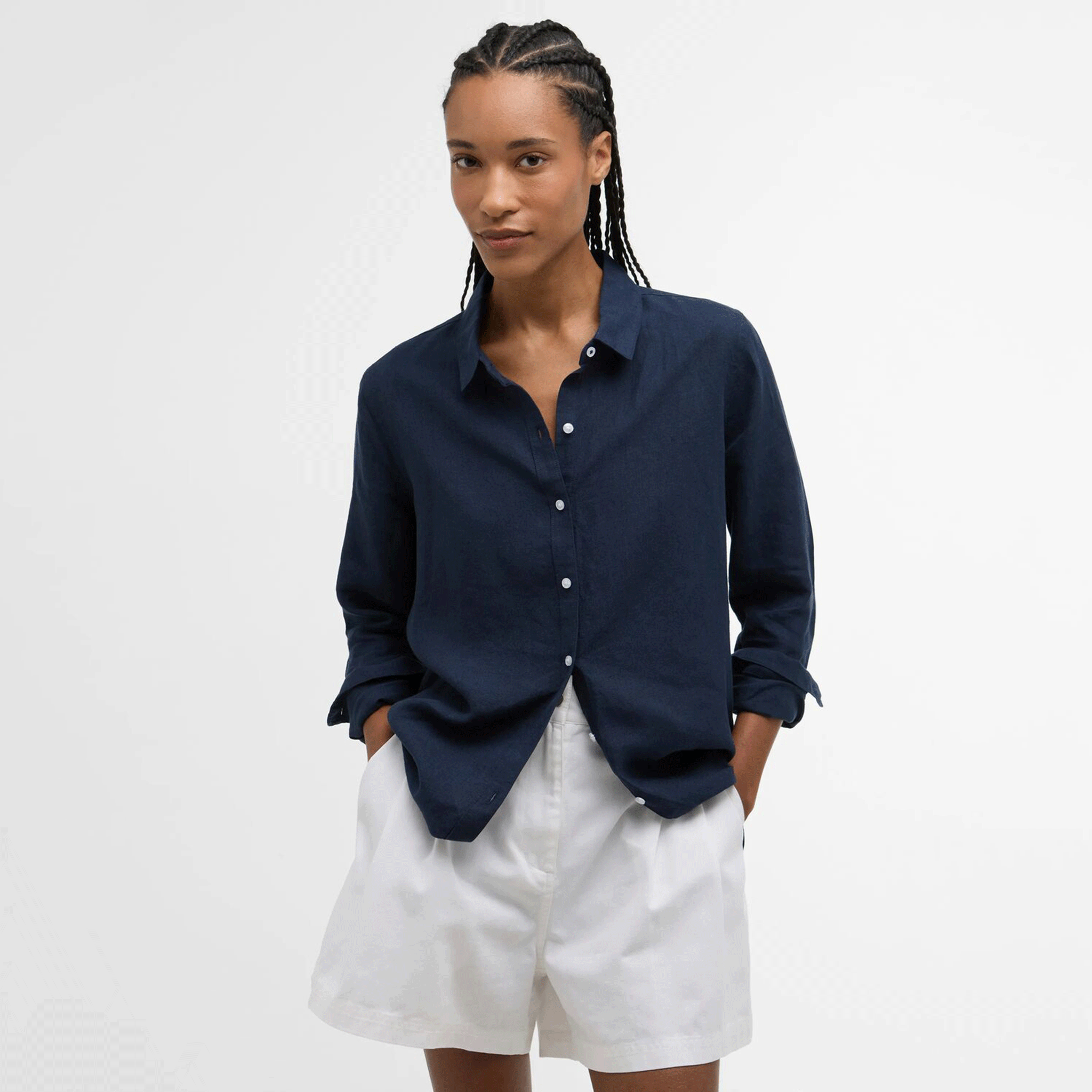 Barbour Marine Women's Relaxed Shirt Navy