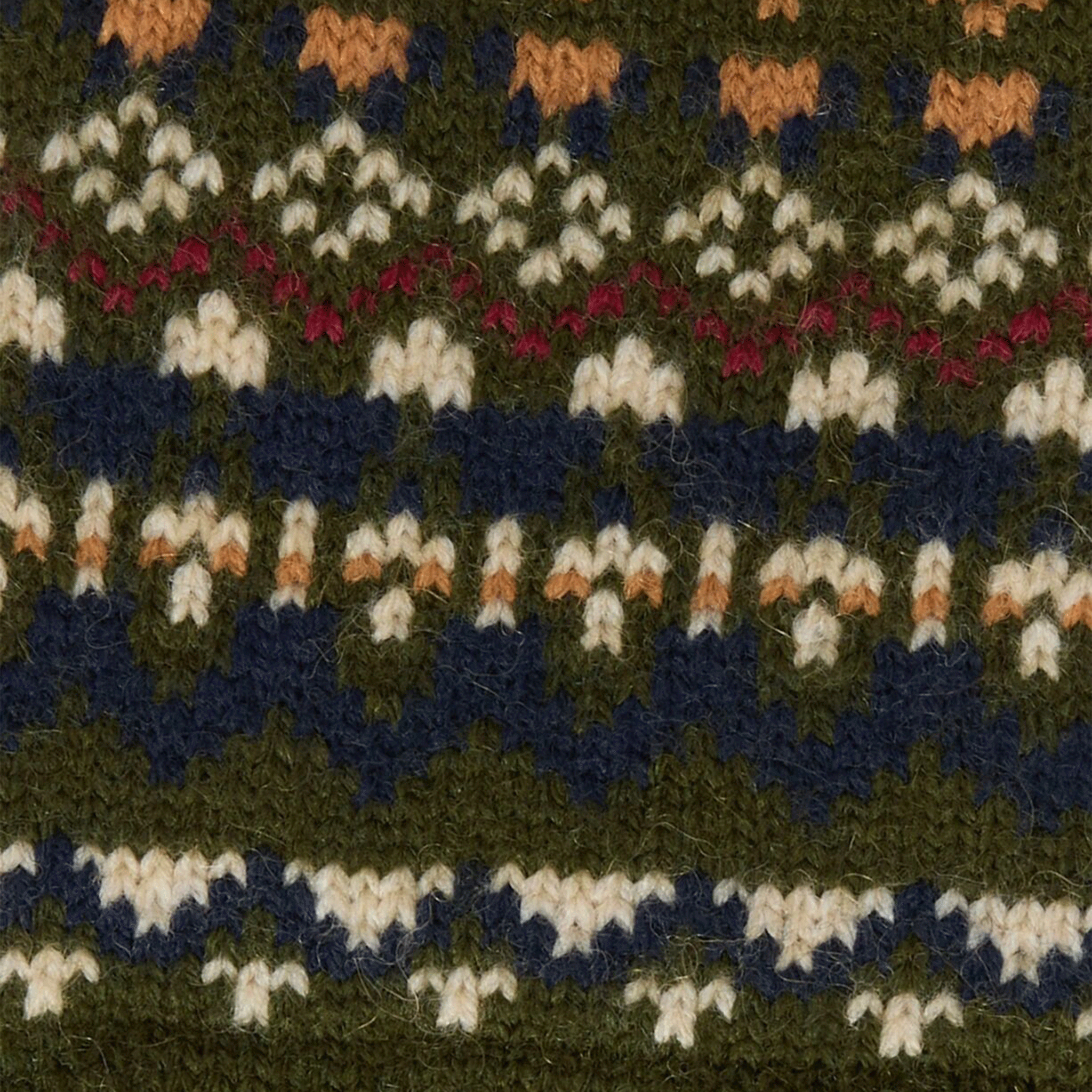 Barbour Marlow Fair Isle Gloves Olive