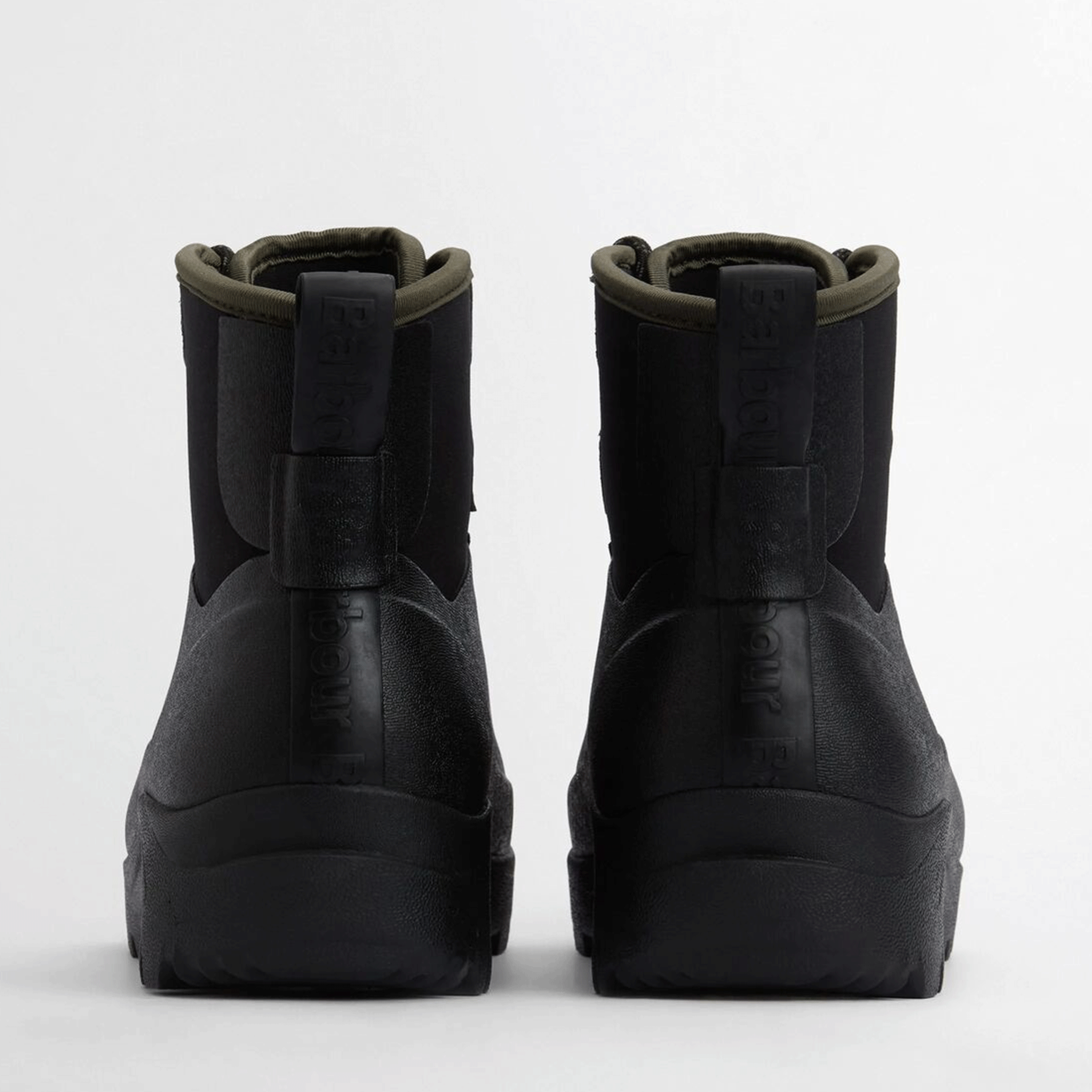 Barbour Marlow Lace-Up Wellington Boots Black