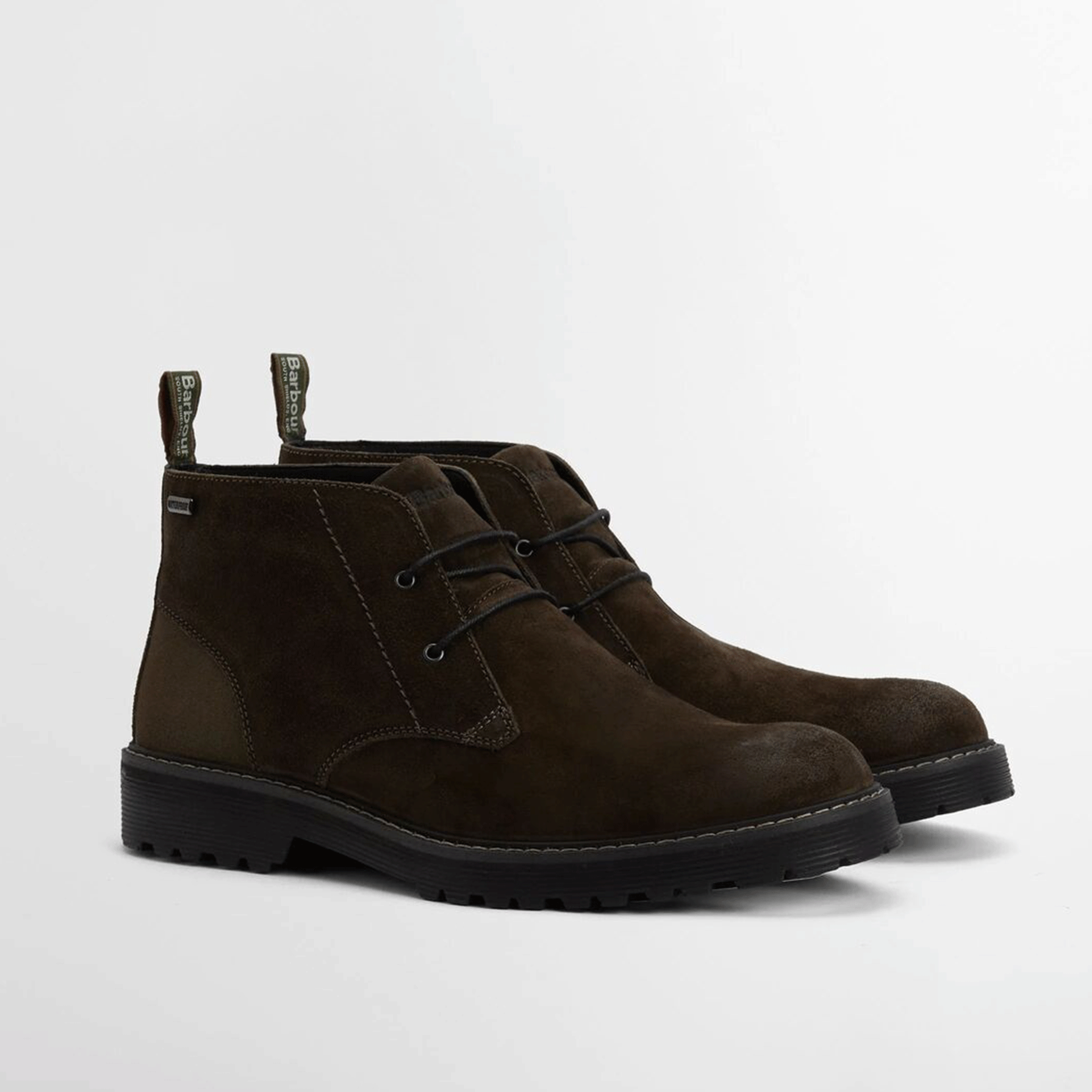 Barbour Maxwell Chukka Boots Oiled Brown Suede