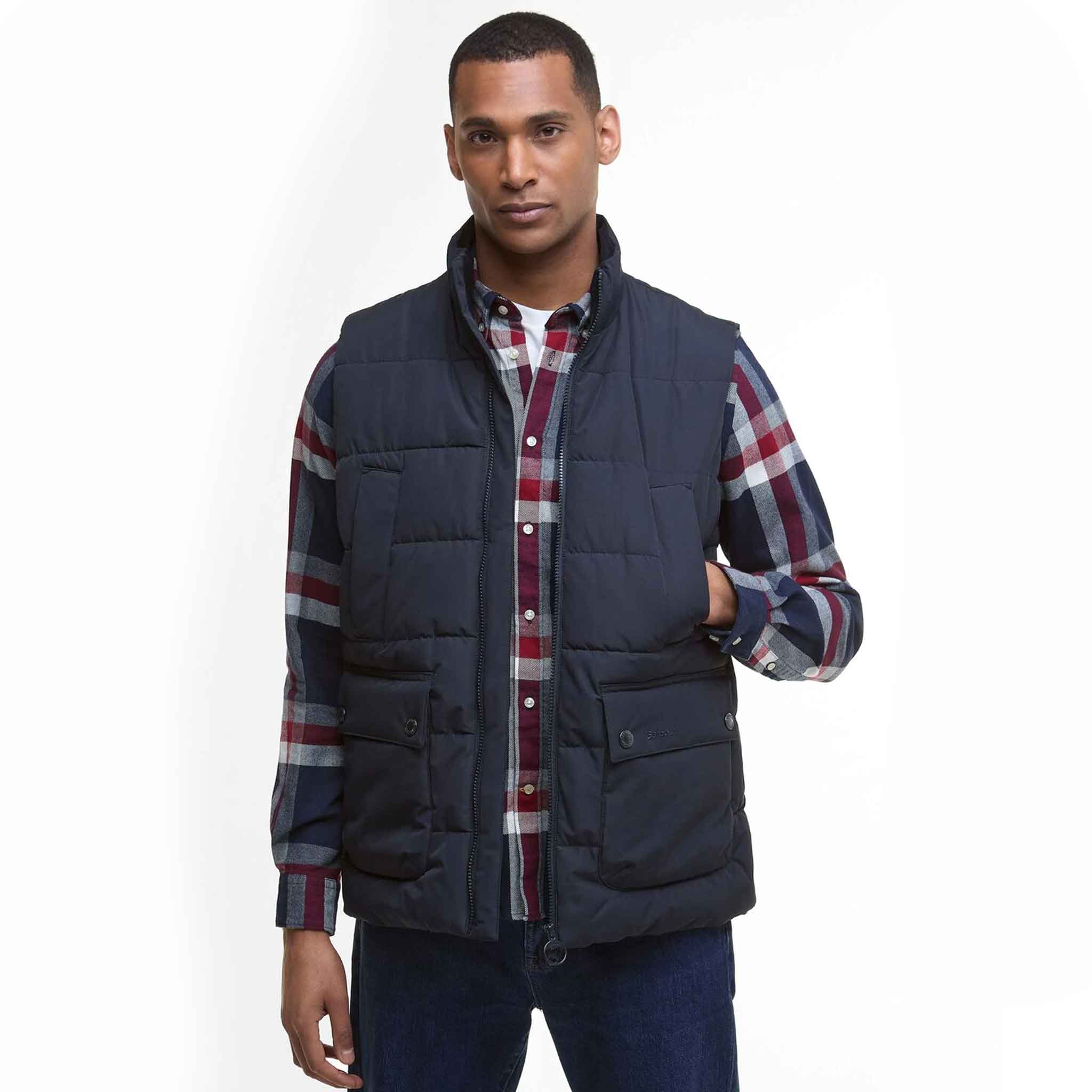 Barbour Men's Bedale Puffer Gilet Dark Navy