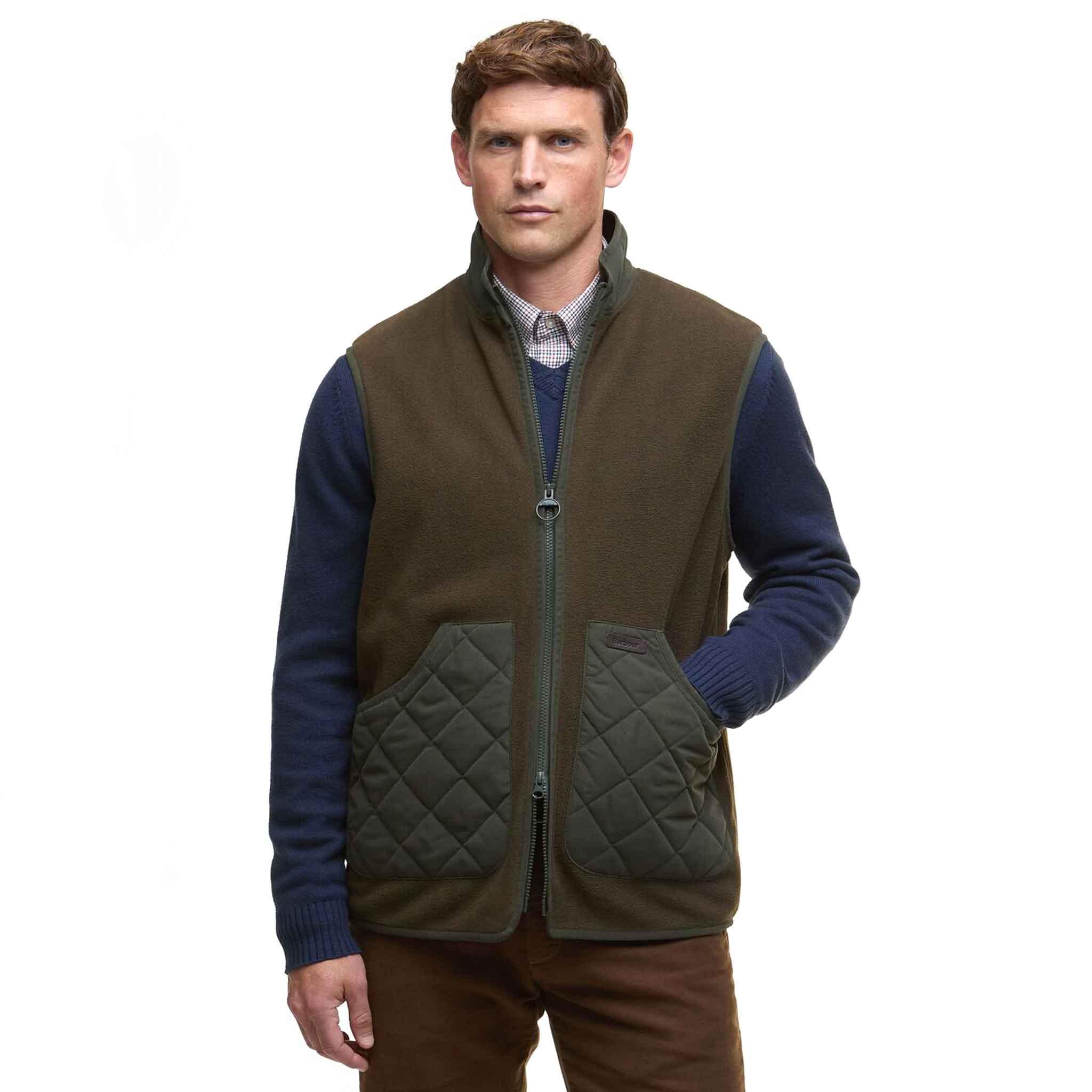 Barbour Men's Lowich Fleece Gilet Olive
